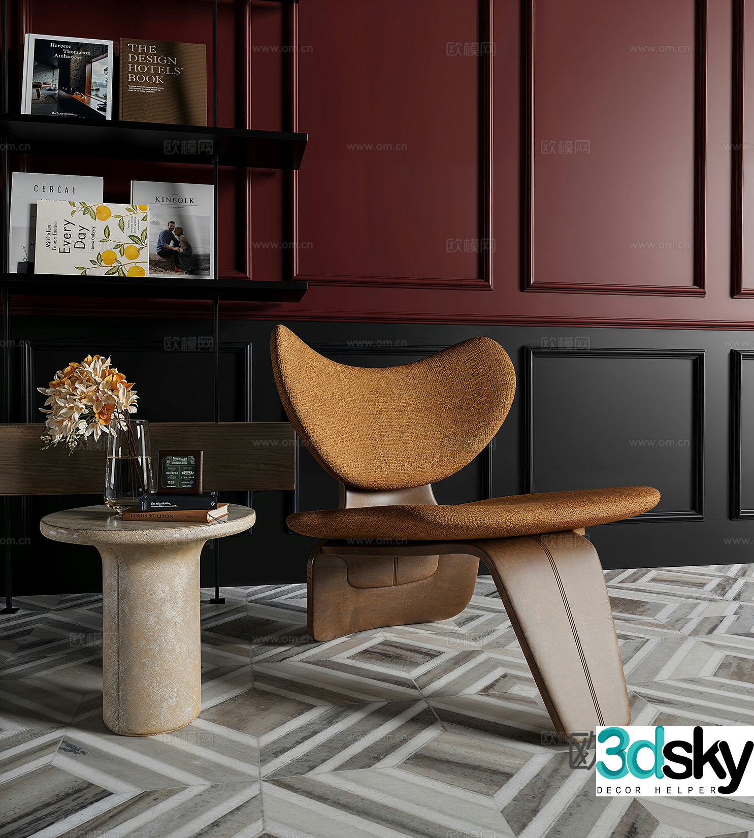 Modern living room 3d model