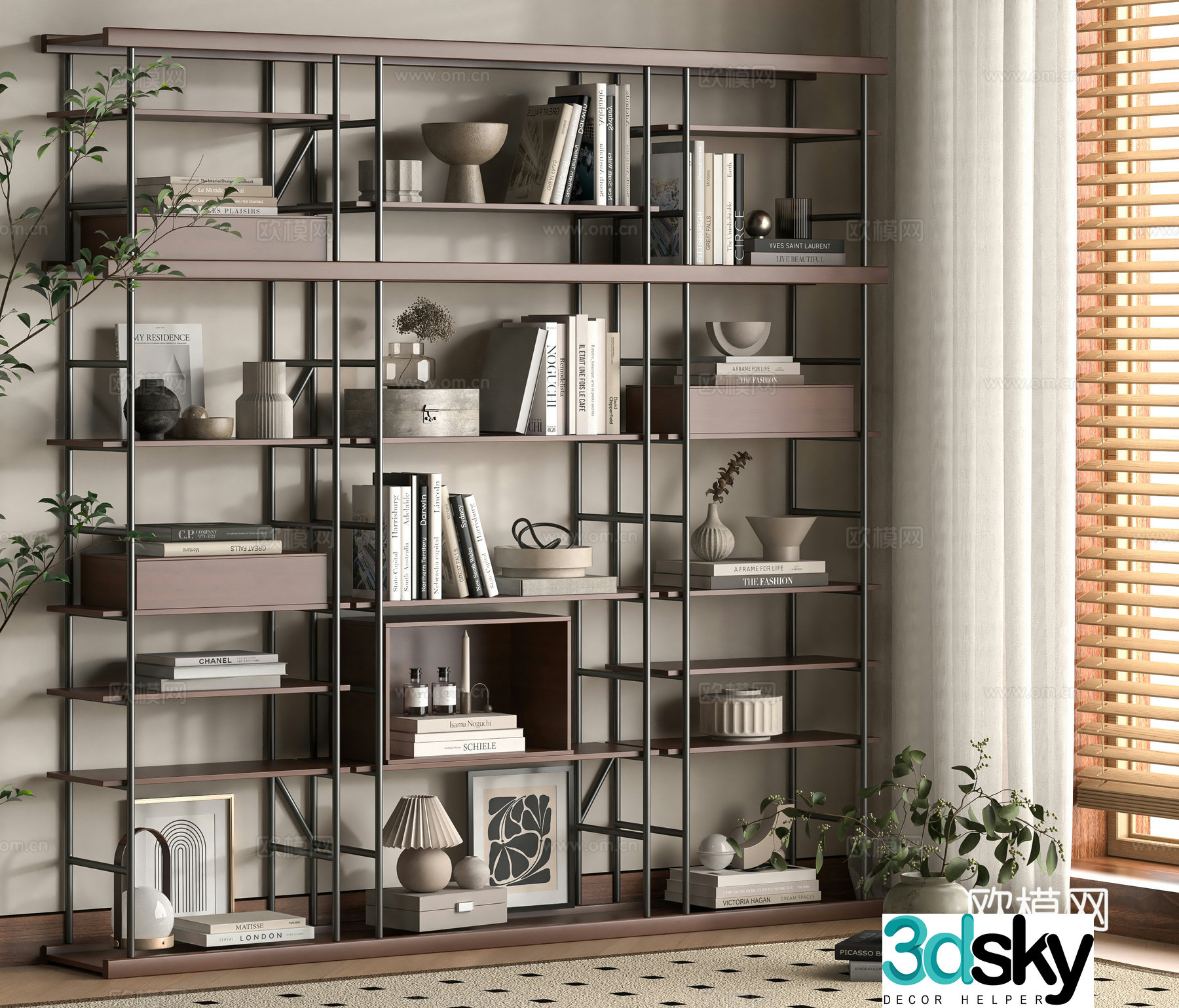 Modern shelf 3D model