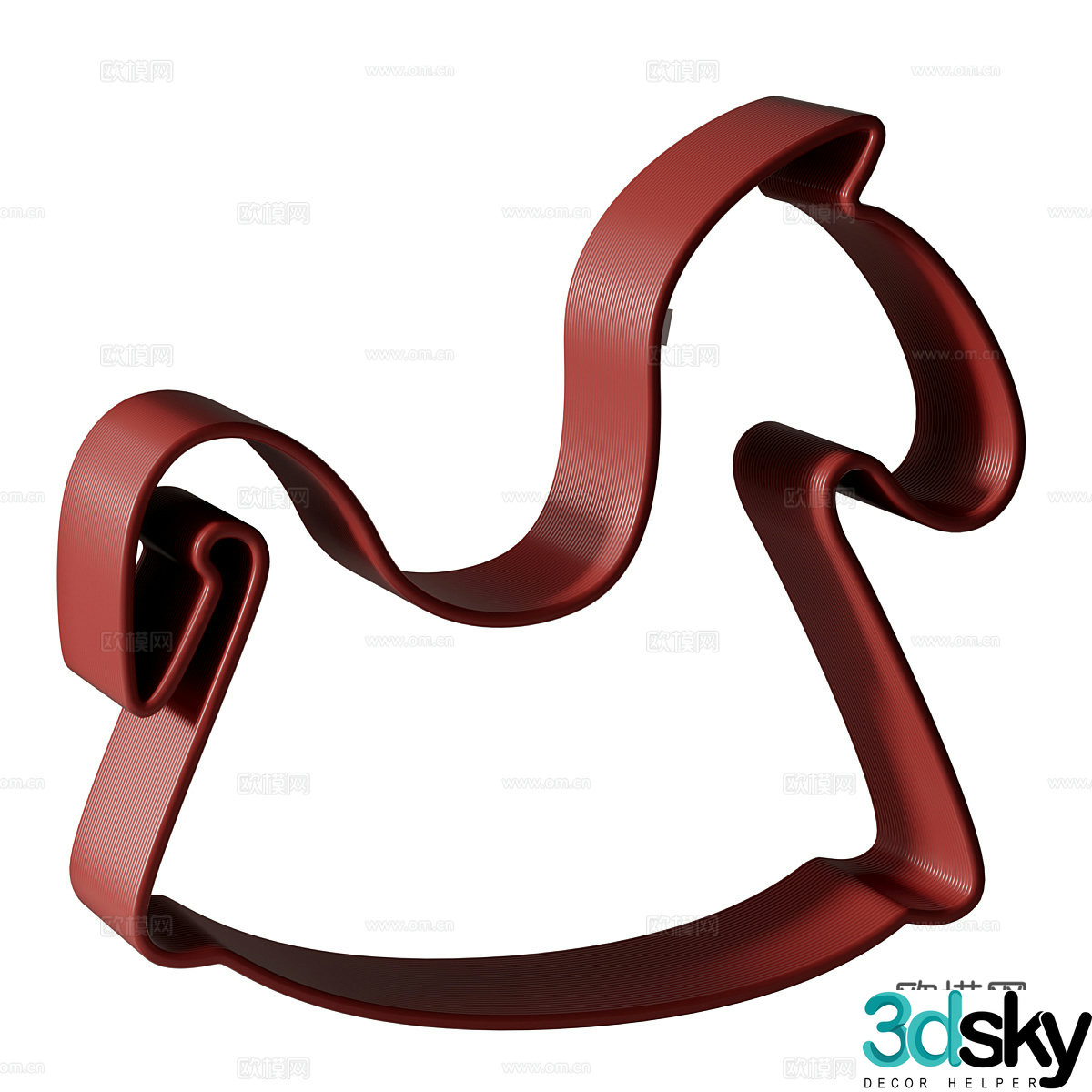 Modern Eburet MIA Children’s Rocking Horse 3D Model