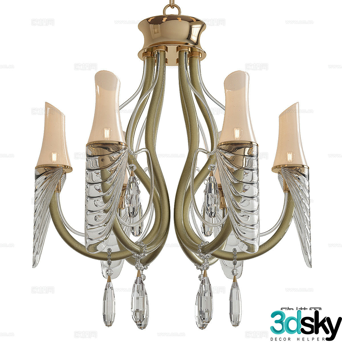 Decorative chandeliers retro chandeliers classical chandeliers restaurant chandeliers bar chandeliers bedroom chandeliers 3D model