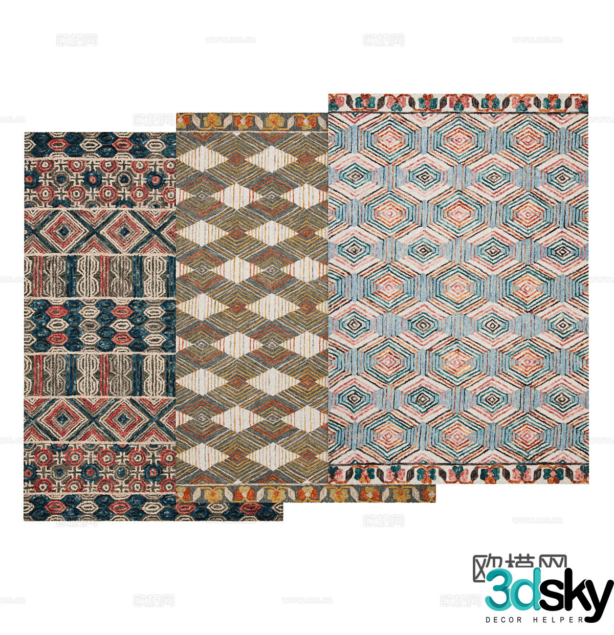 Retro carpet Style carpet Pattern carpet Pattern carpet Decorative carpet Living room carpet 3d model