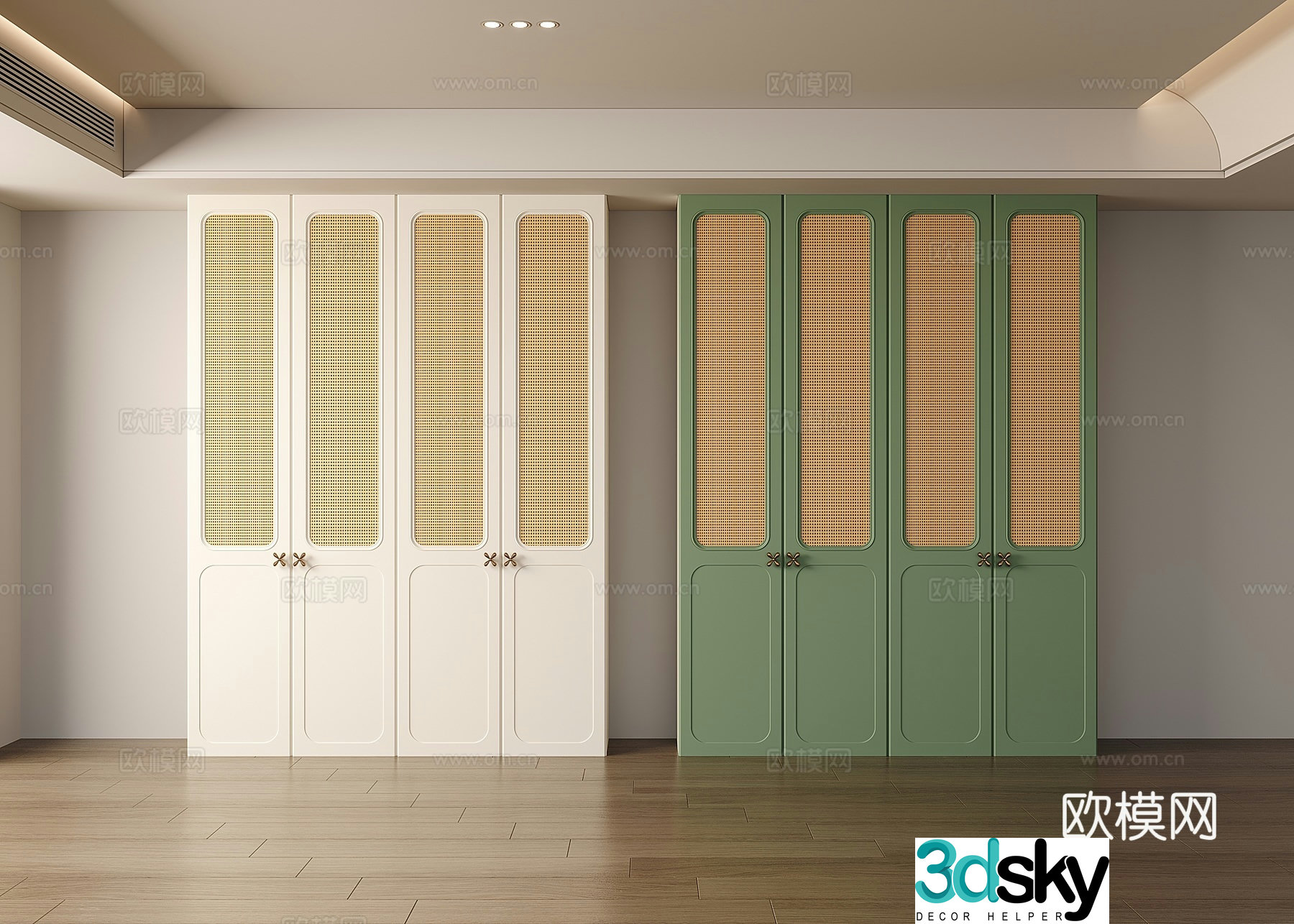 French wardrobe 3d model