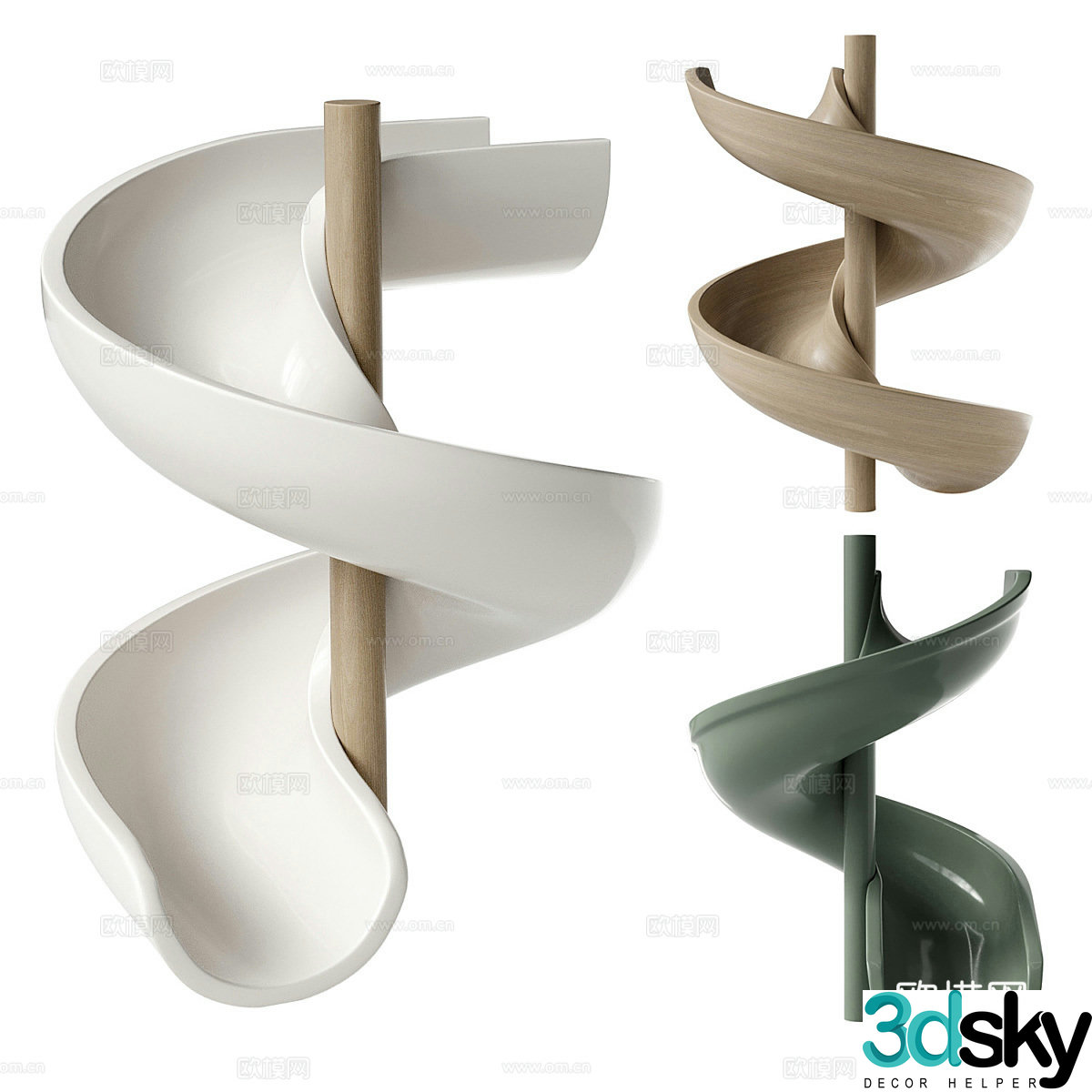 Modern children’s room slide 3d model