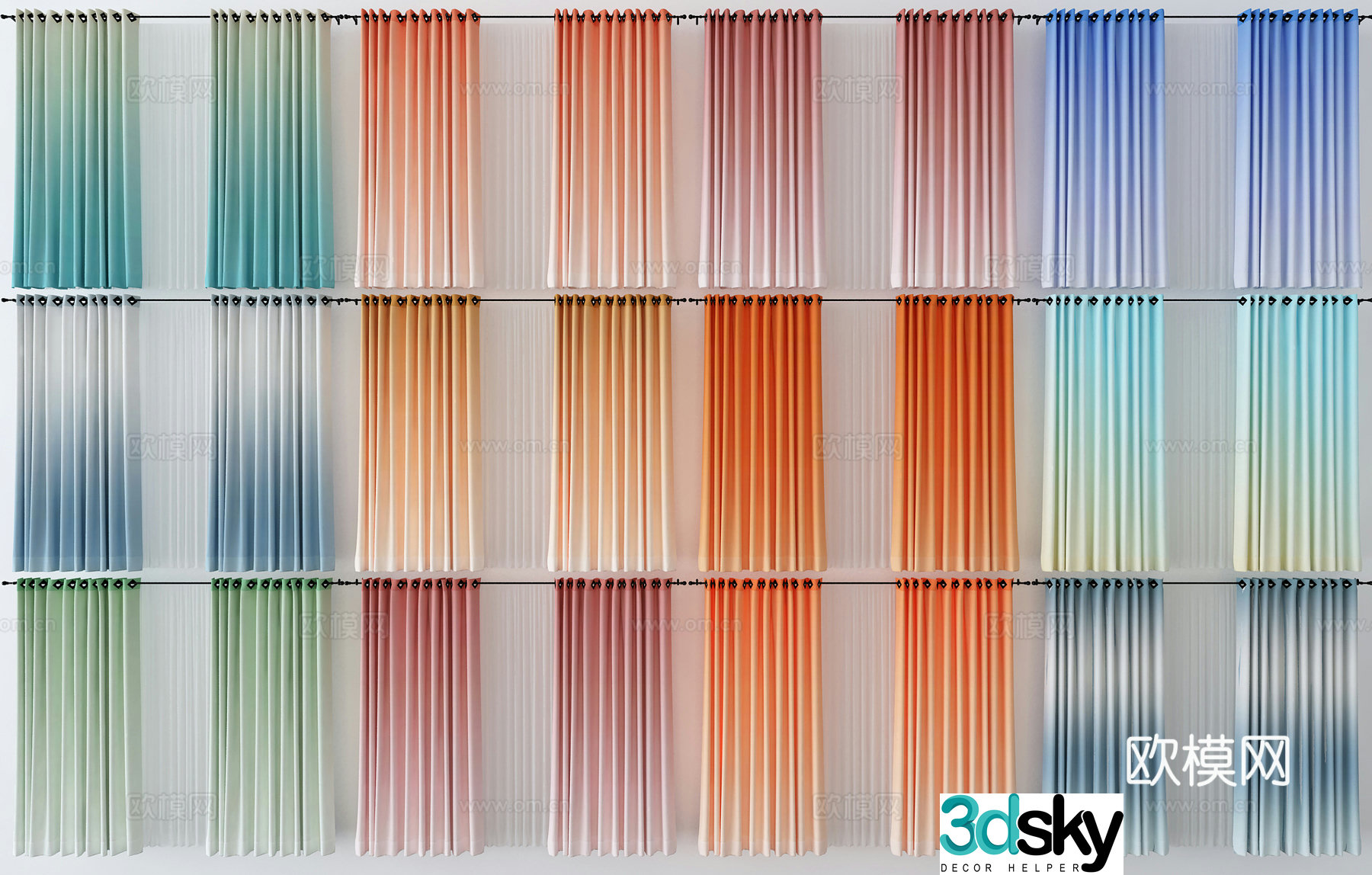 Curtain 3d model