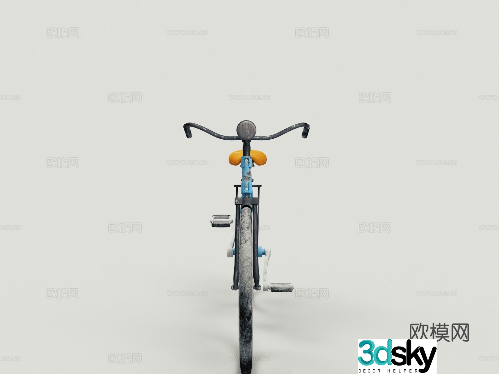 dilapidated bicycle dilapidated bicycle 3d model