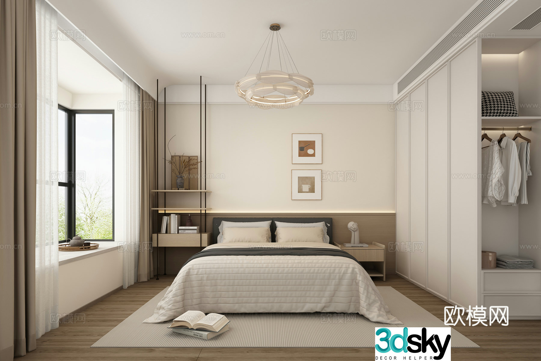 Modern bedroom 3d model