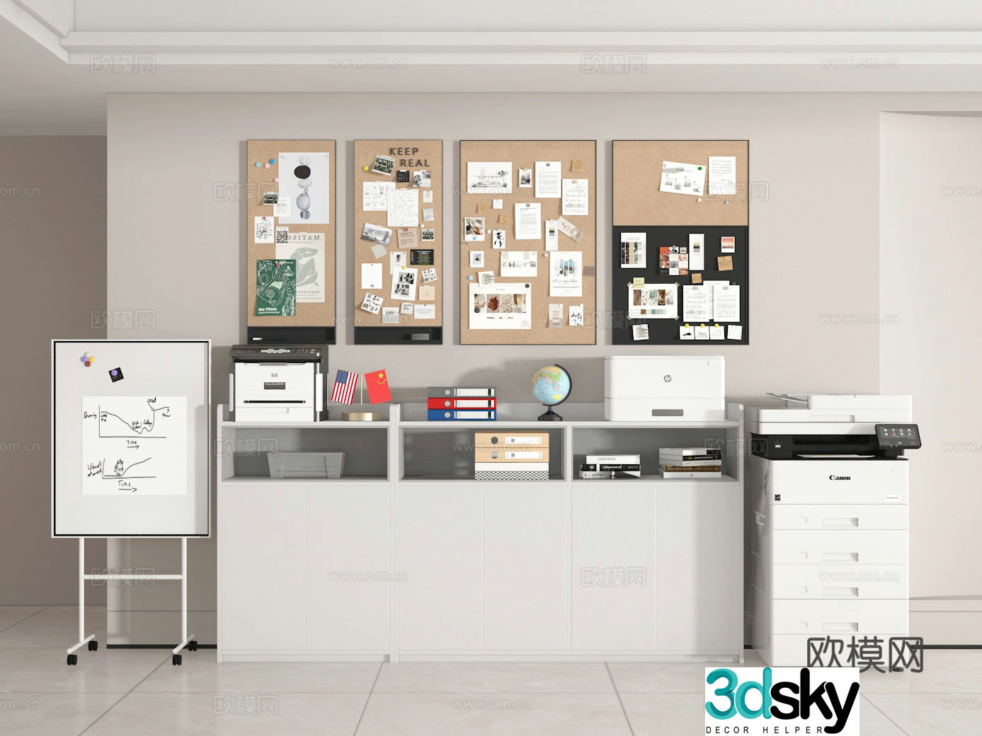 Office cabinet 3d model