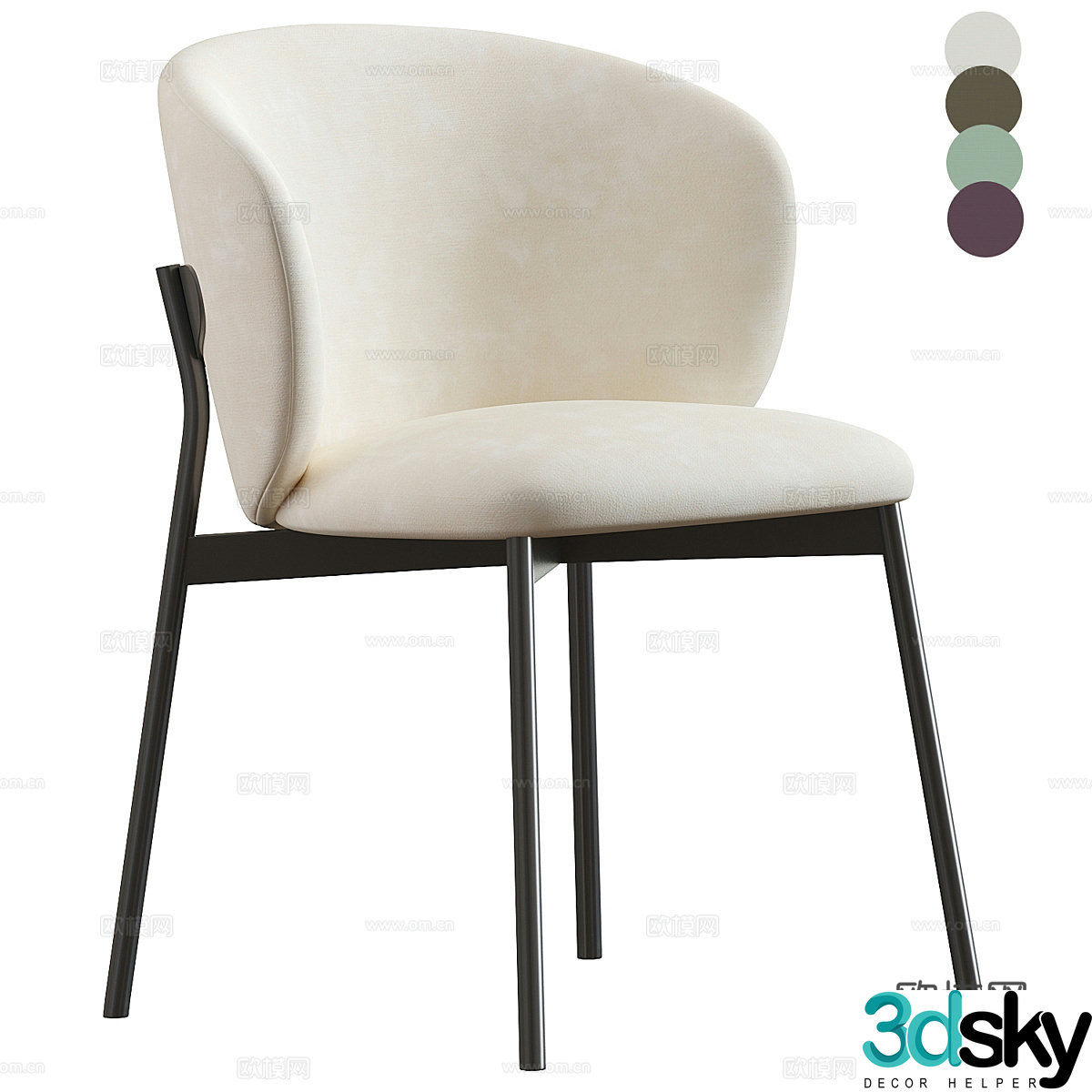 Dining chair 3d model