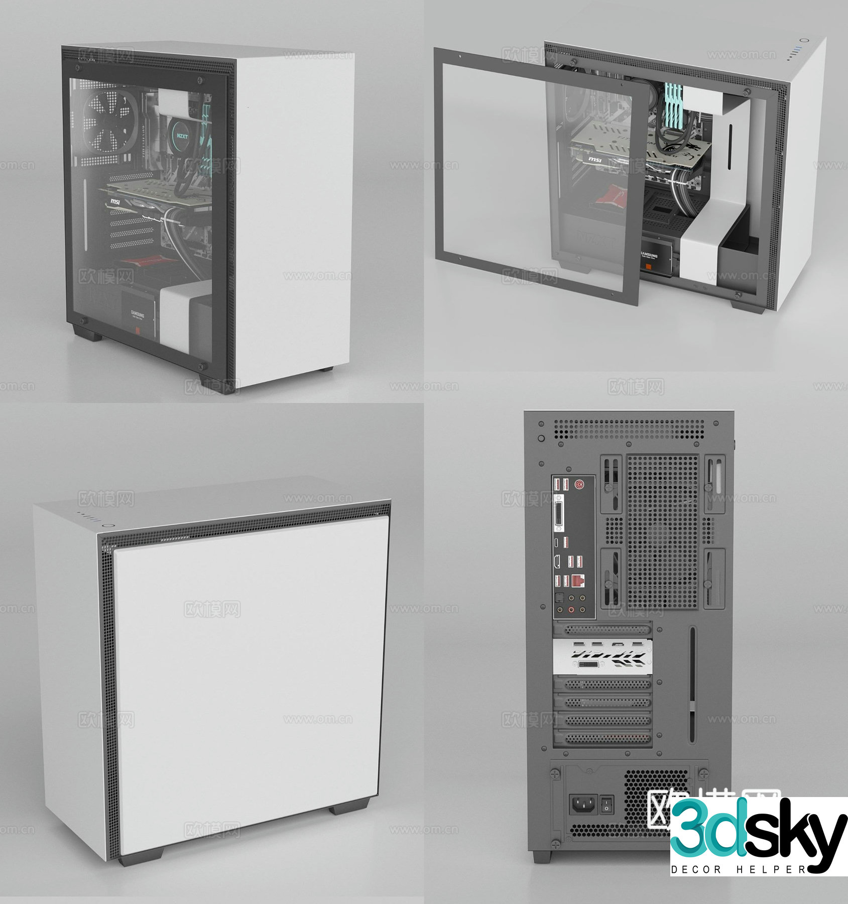 Computer graphics card 3D model