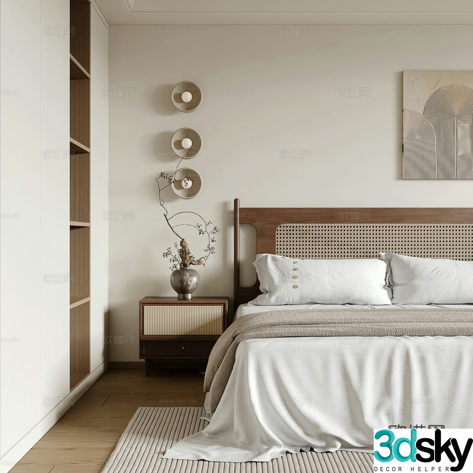 Wasabi Bedroom 3D Model