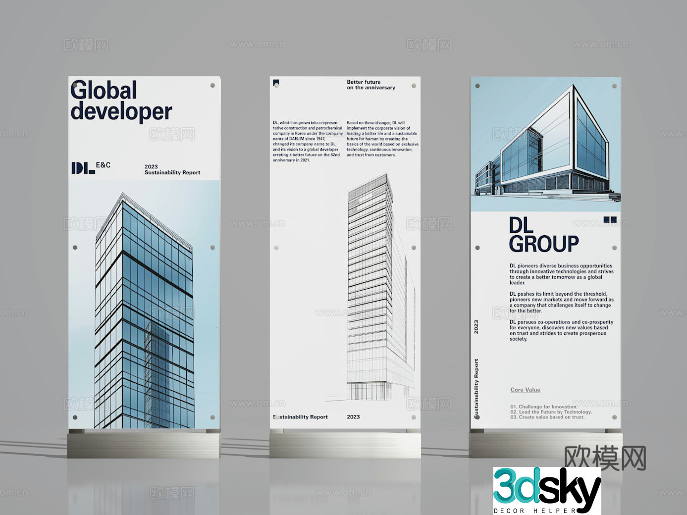 Billboard 3d model
