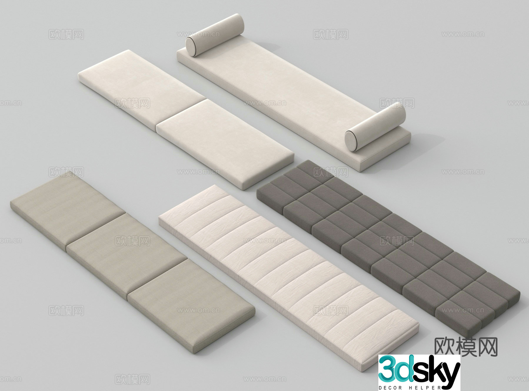 Cushion cushion bay window cushion 3d model