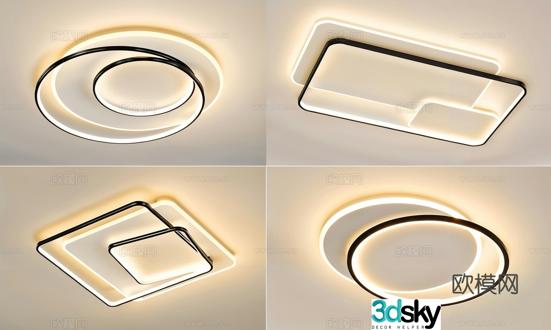Modern ceiling lights Decorative lights Living room ceiling lights 3d model