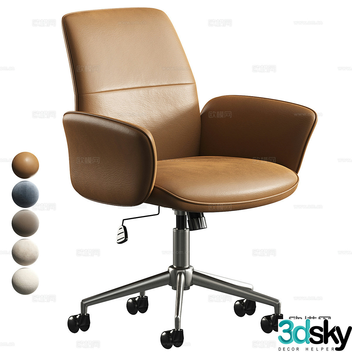 Modern Simona office chair 3d model