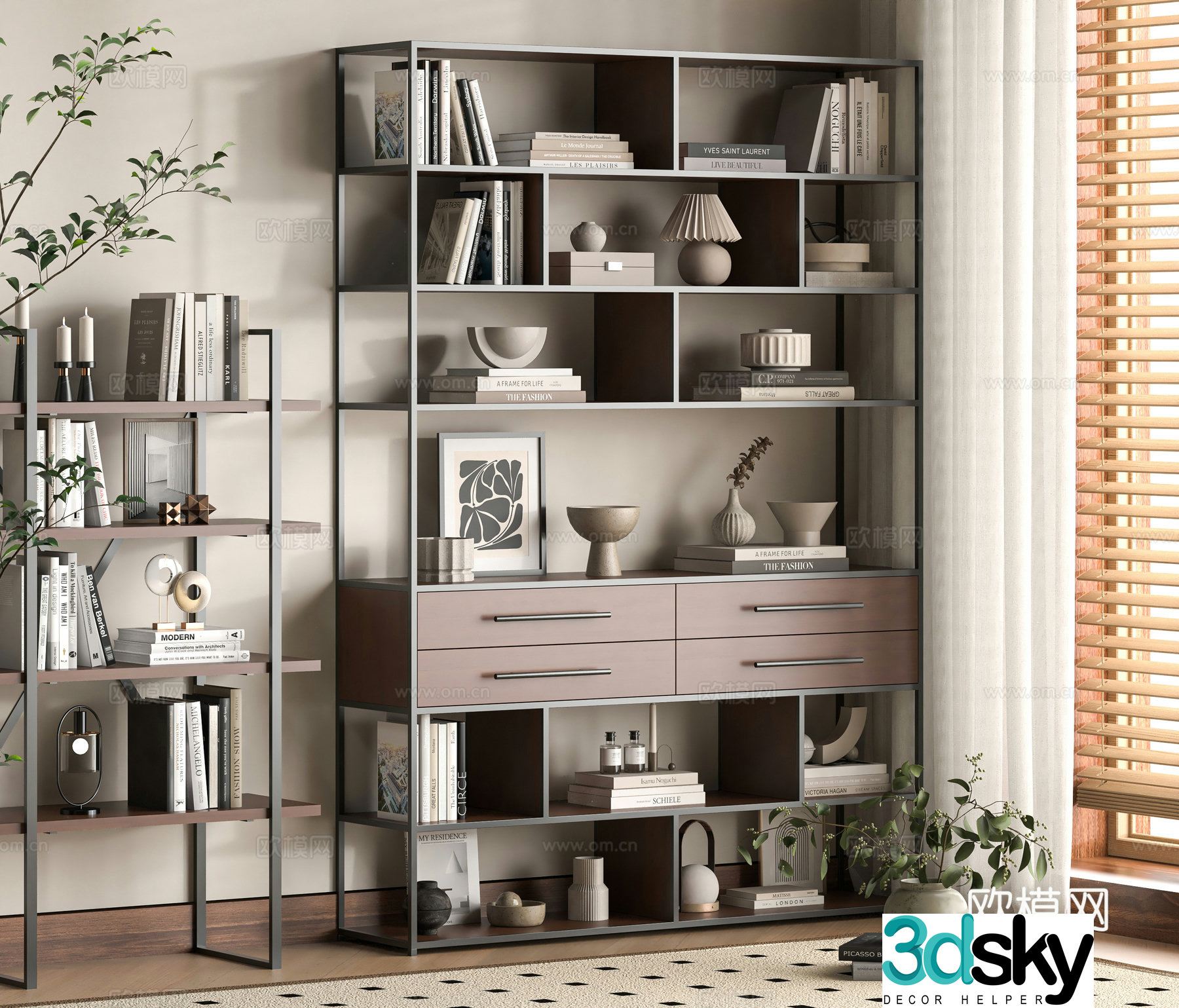Modern shelf 3D model