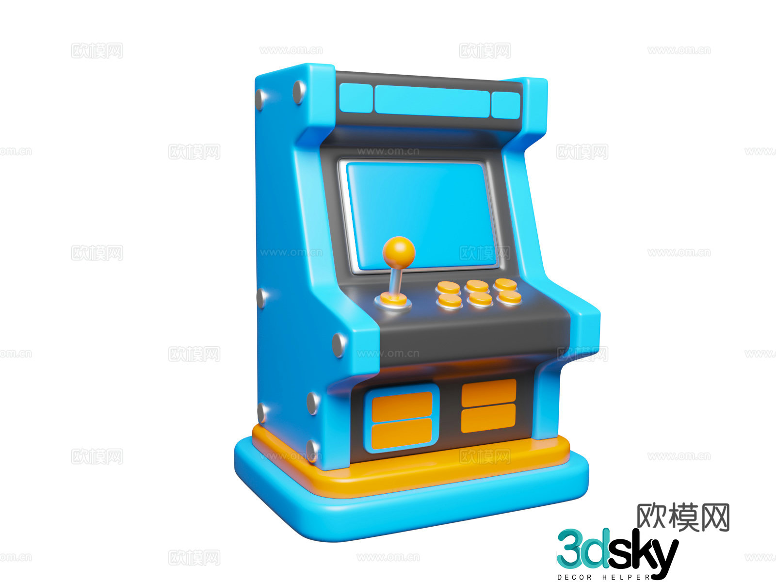 arcade machine arcade game console cartoon game equipment game equipment theme 3d model