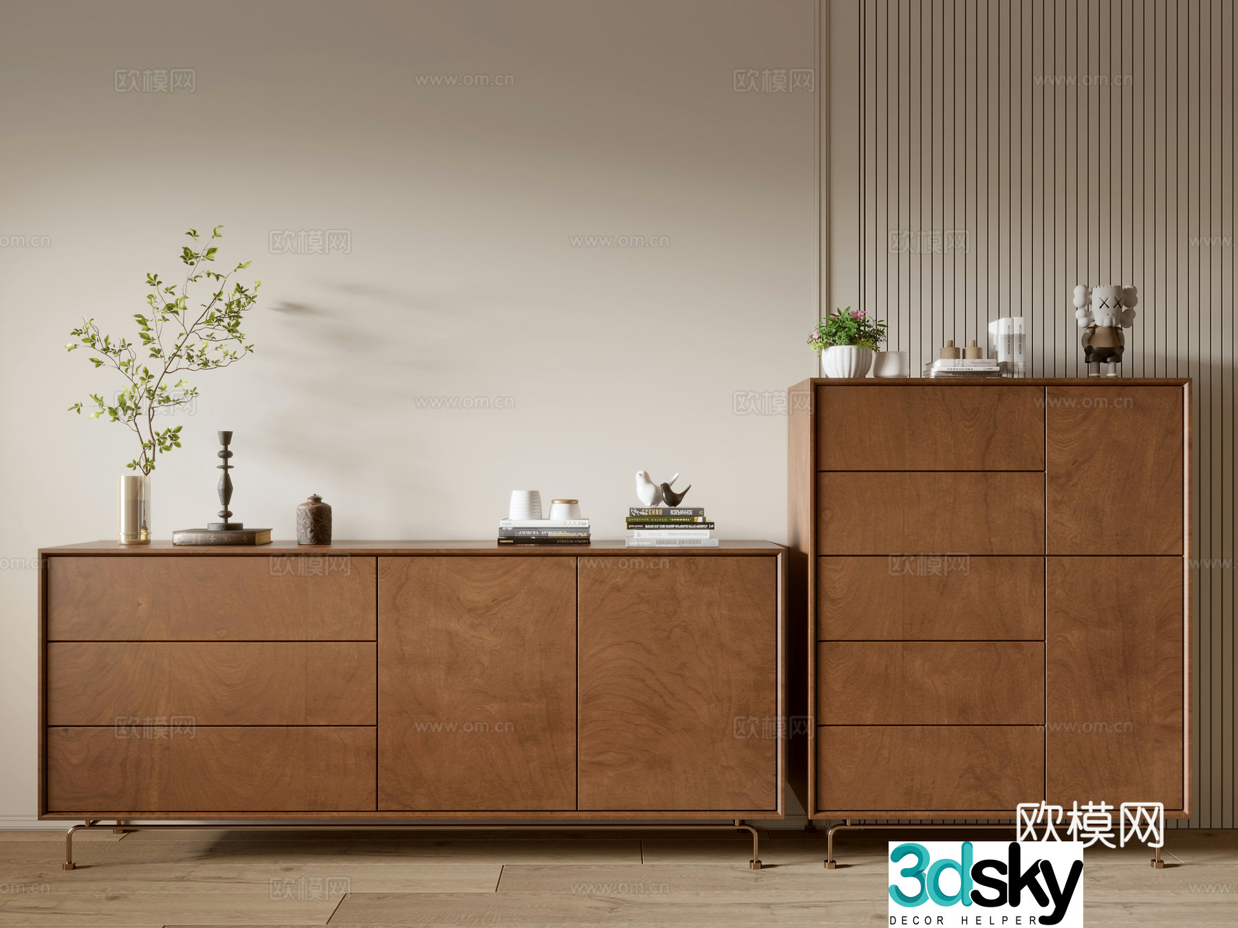 Modern cabinet whole cabinet sideboard balcony cabinet storage cabinet entrance entrance cabinet 3D model
