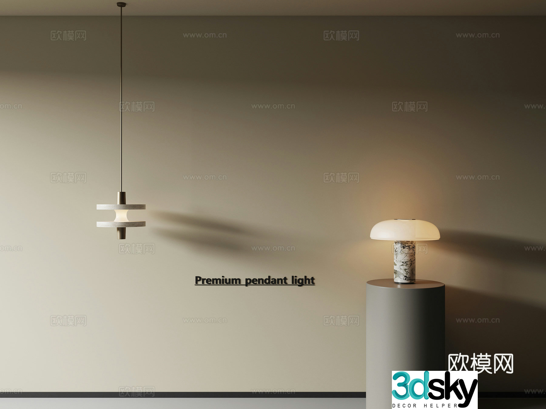 Modern small chandeliers desk lamp bedside chandeliers 3d model