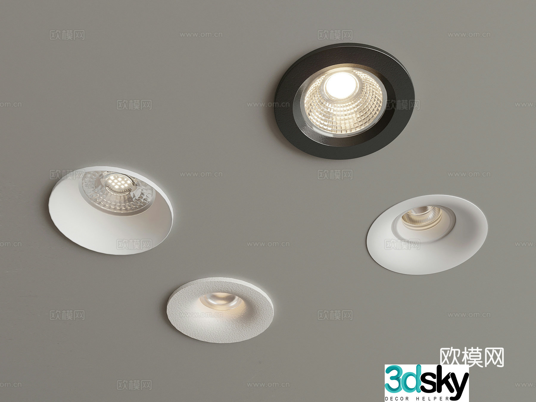 Modern downlight spotlight 3d model
