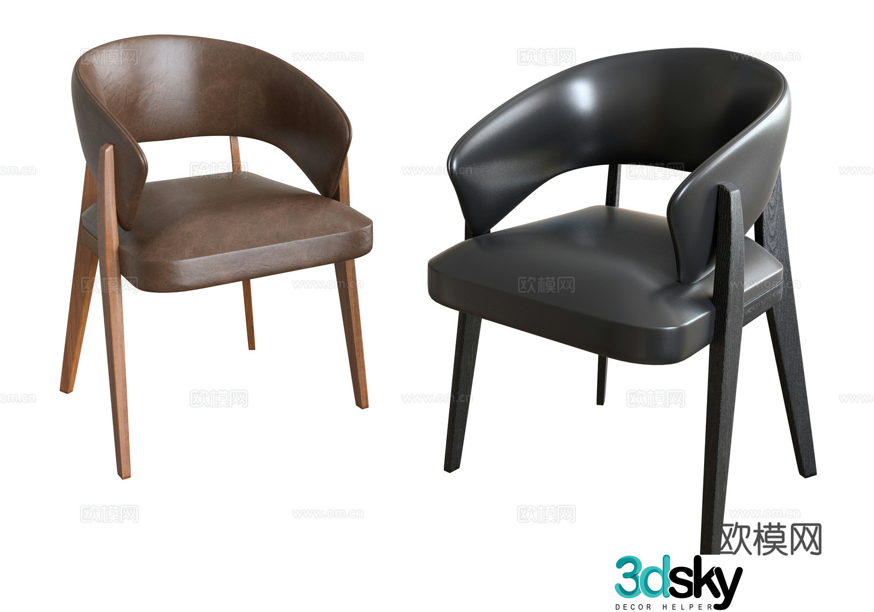 Modern leisure chair 3d model