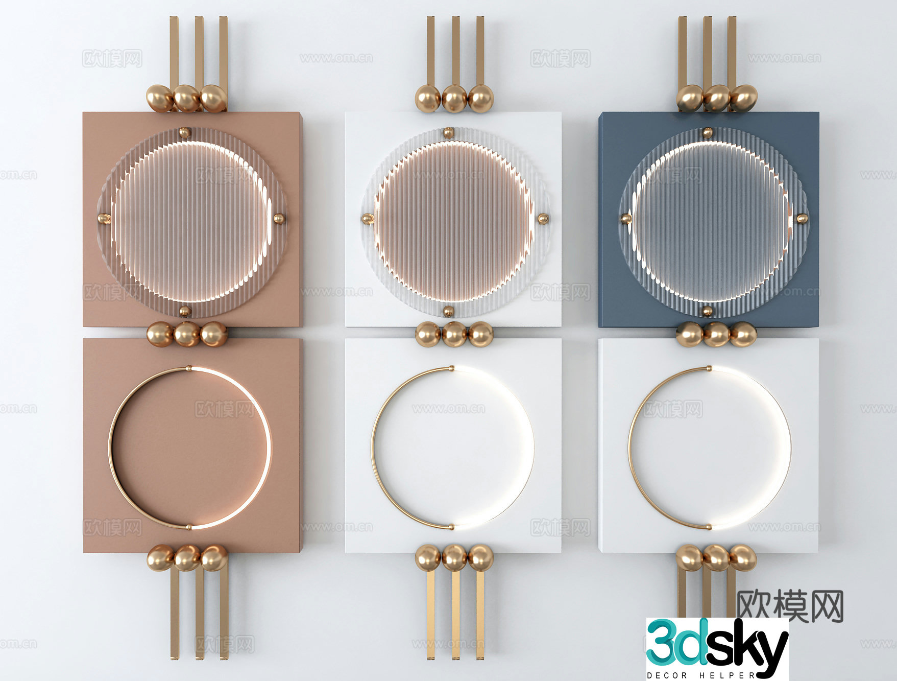Wall decoration wall light 3d model