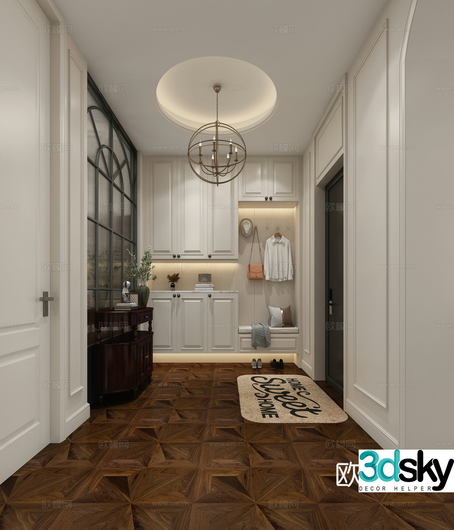 Modern medieval style 3D model