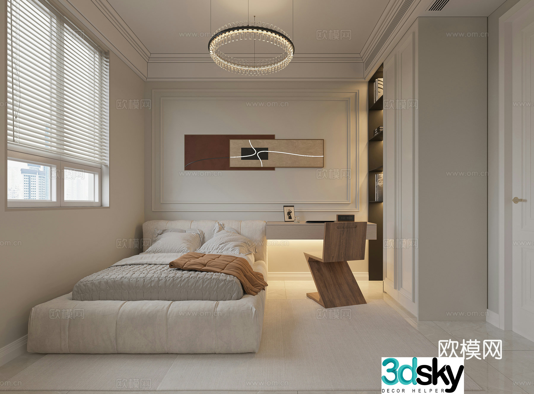 Modern bedroom 3d model