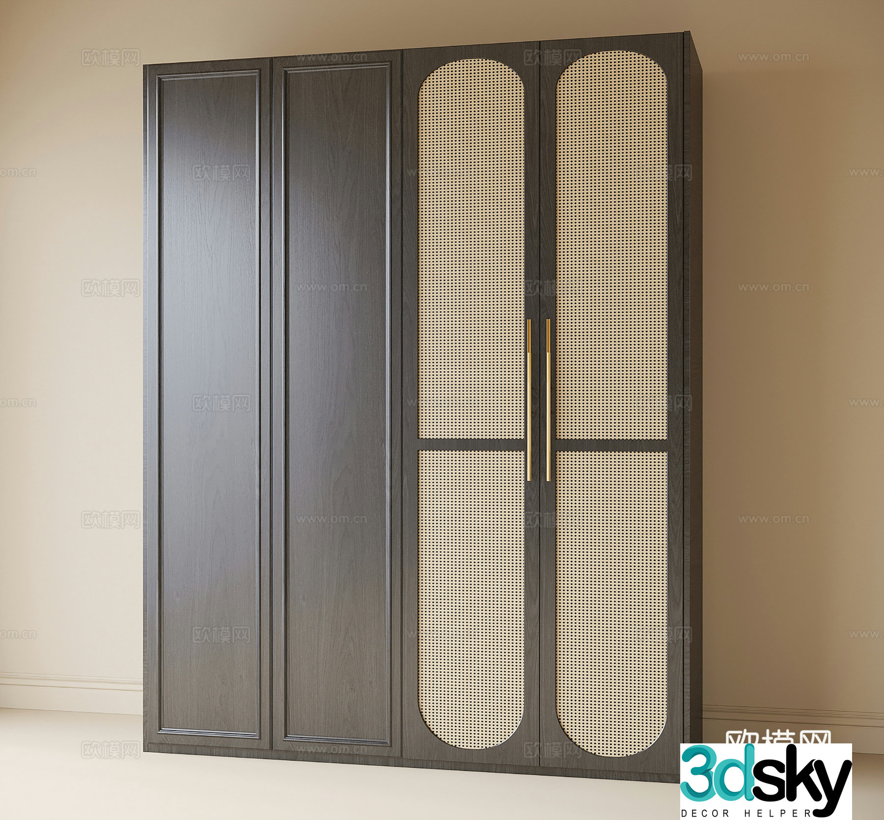 French wardrobe 3d model