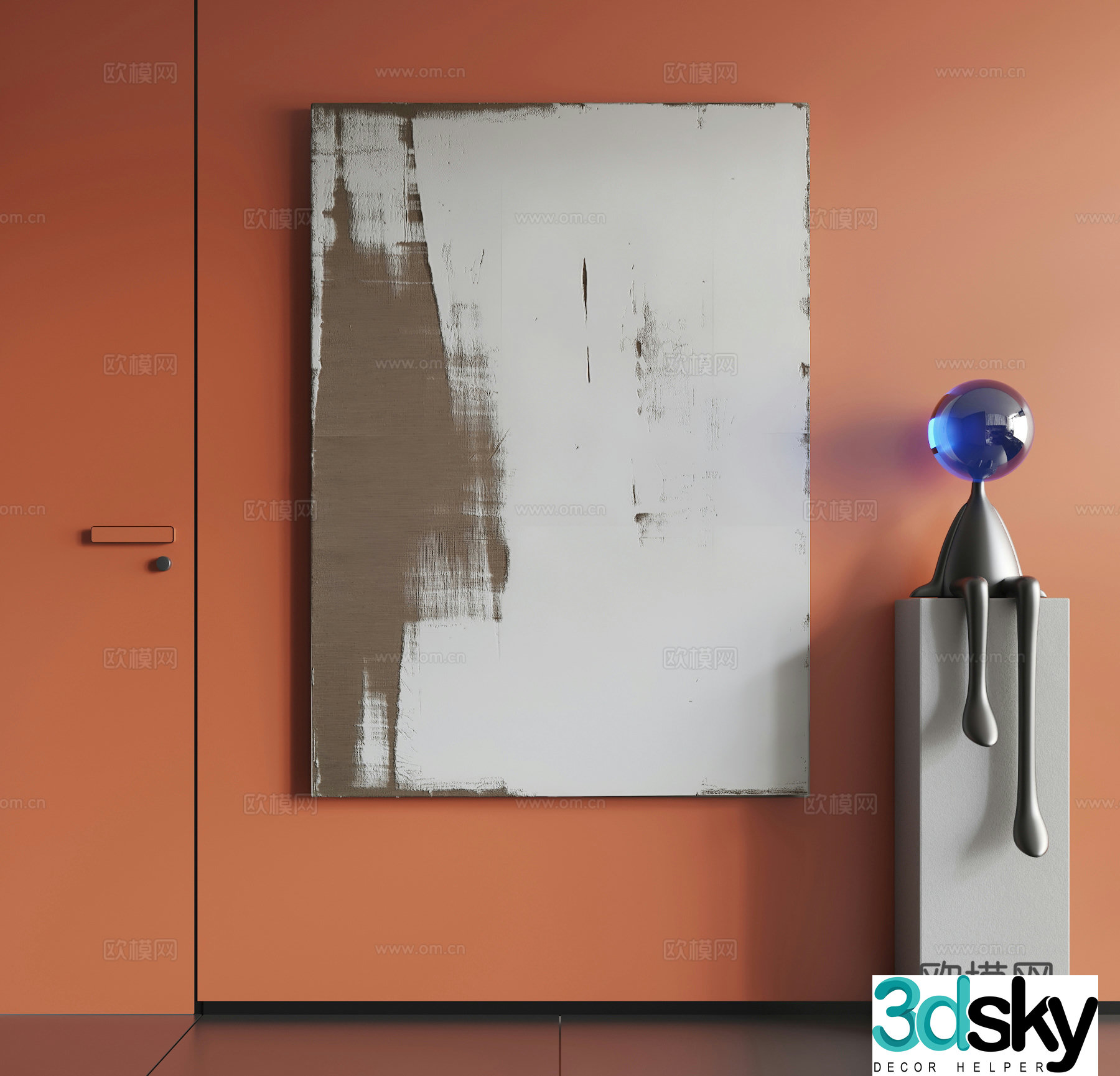 Modern hanging paintings Modern abstract hanging paintings Modern minimalist hanging paintings Modern simple hanging paintings Modern simple hanging painting 3d model