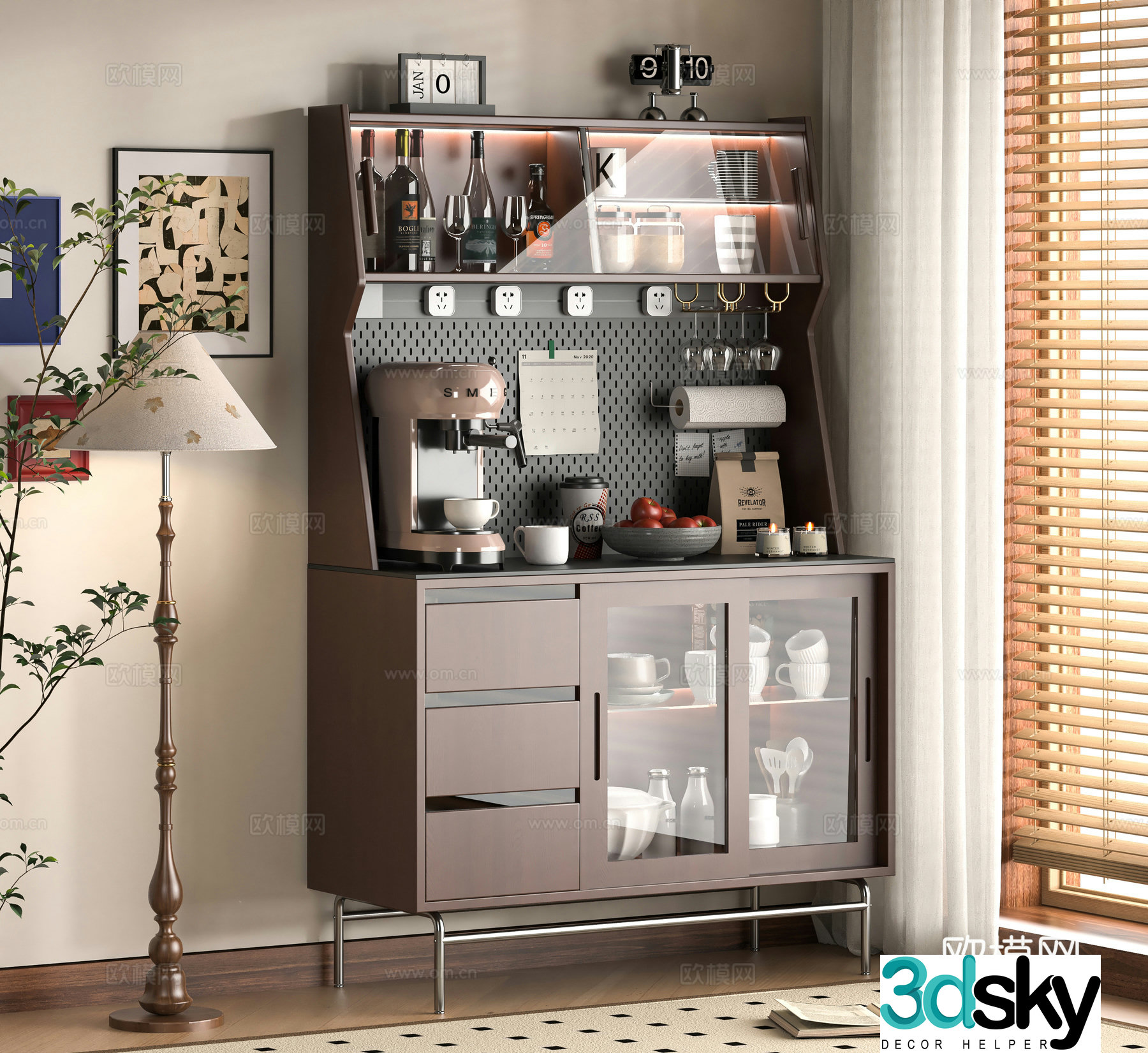 Modern sideboard 3D model