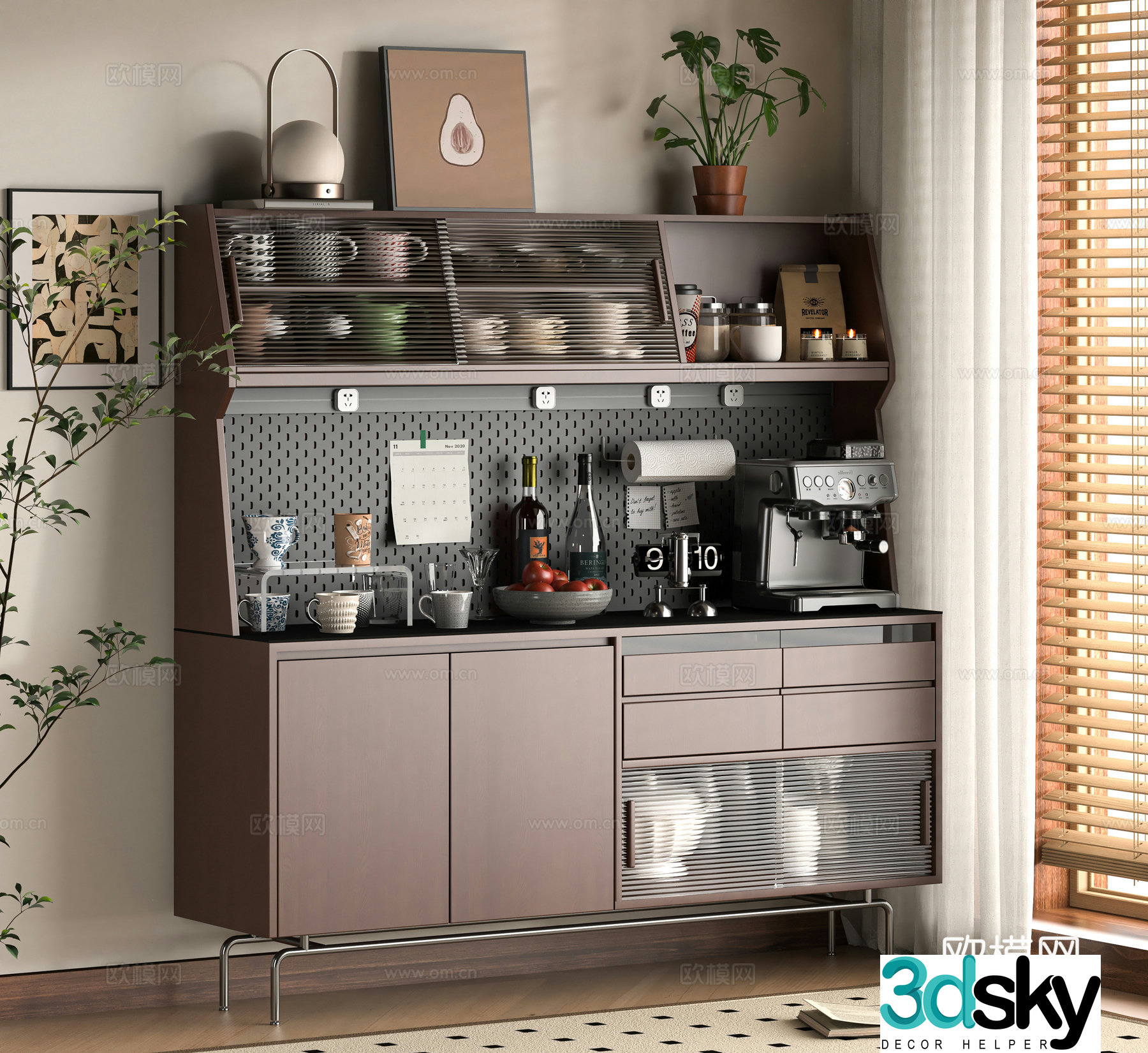 Modern sideboard 3D model