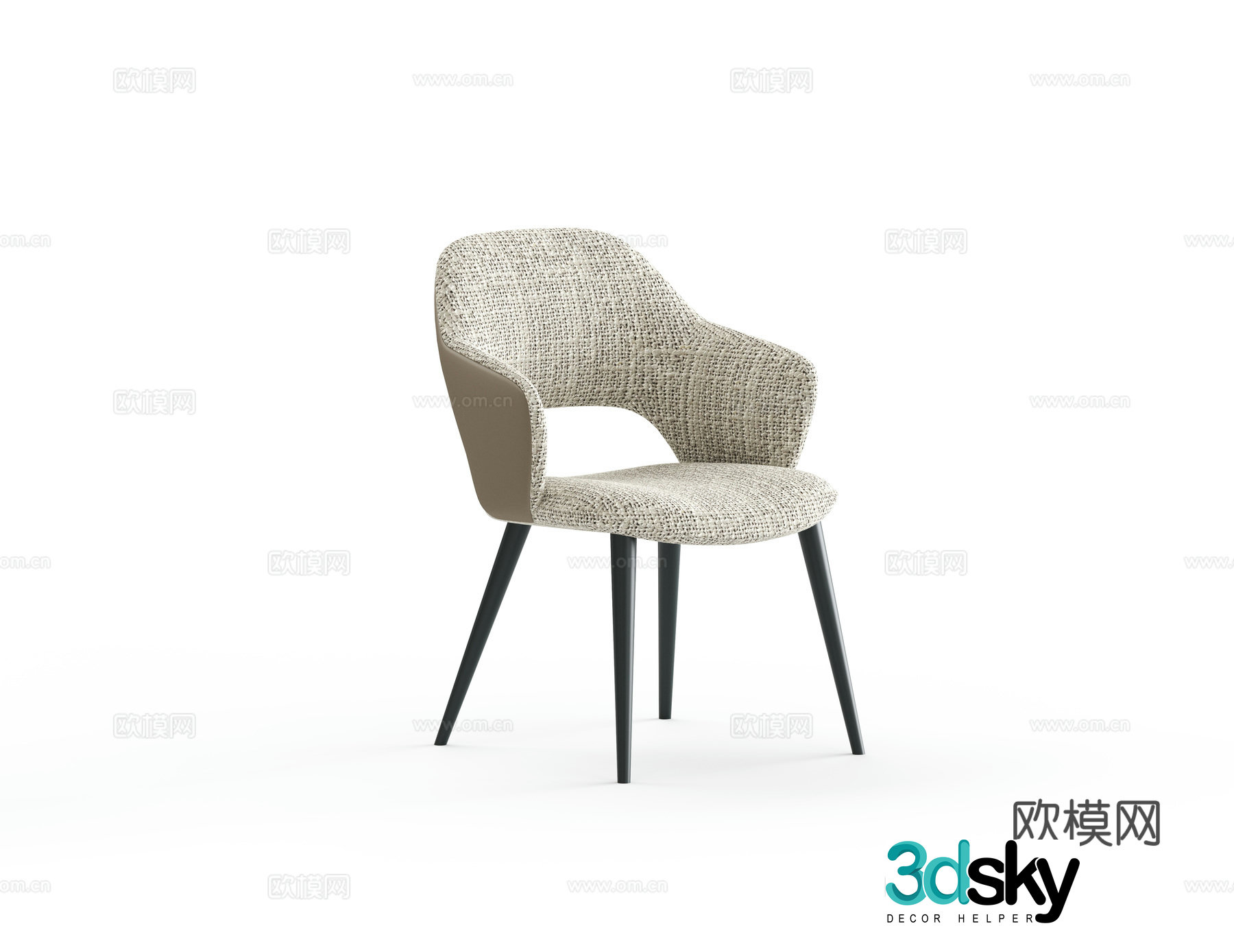 Single chair leisure chair 3d model