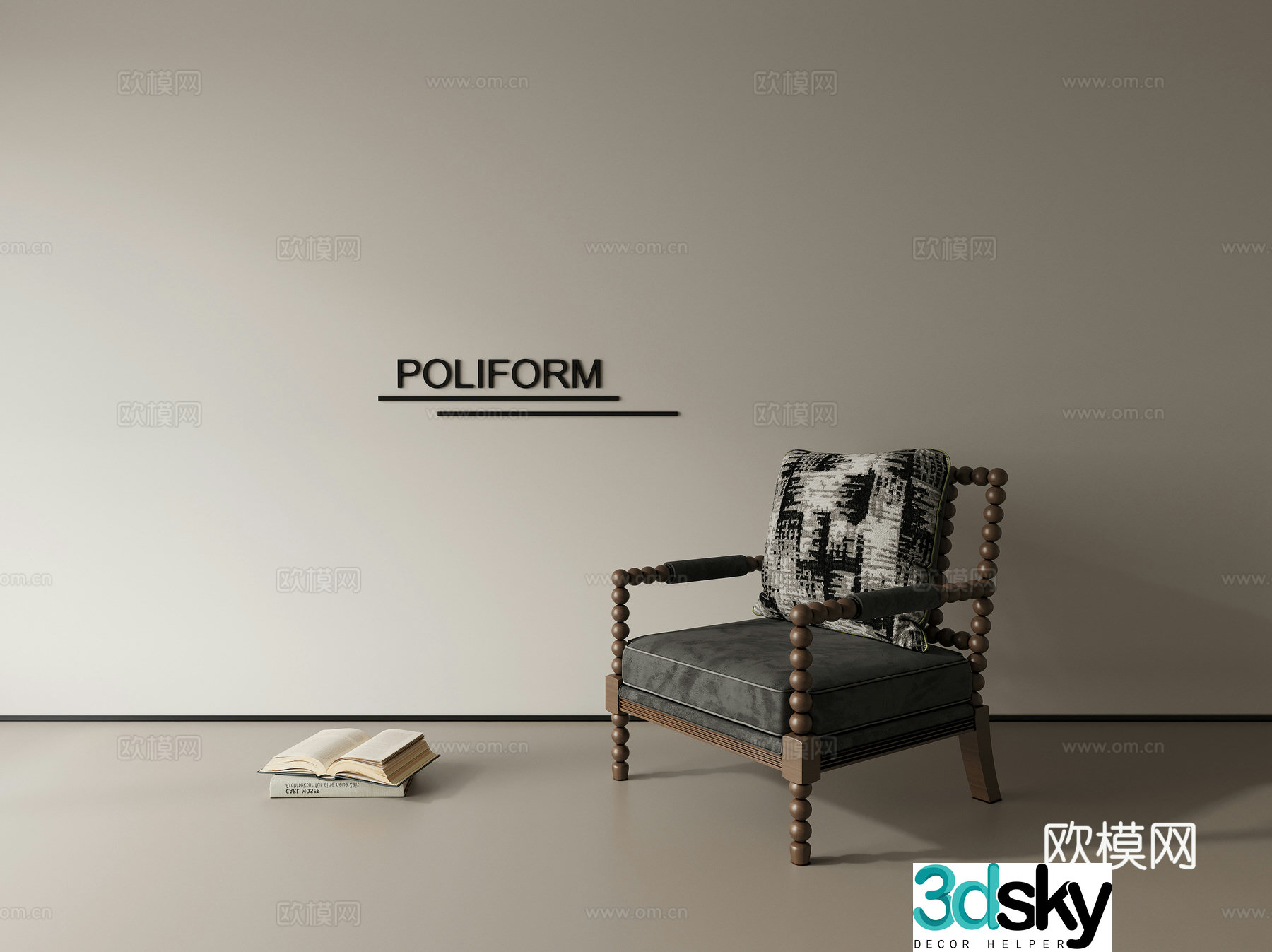 Leisure chair lazy sofa 3d model