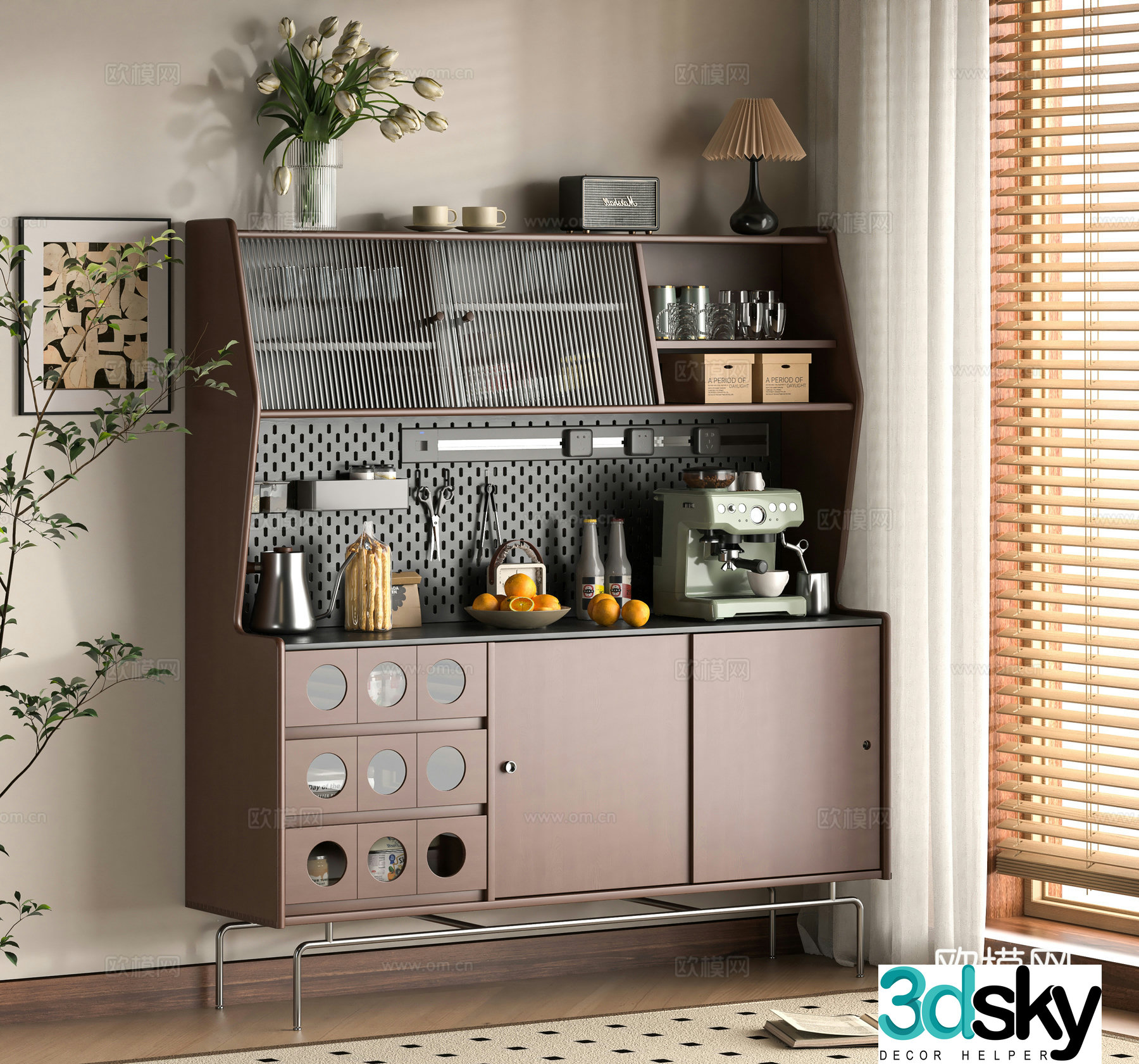 Modern sideboard 3D model