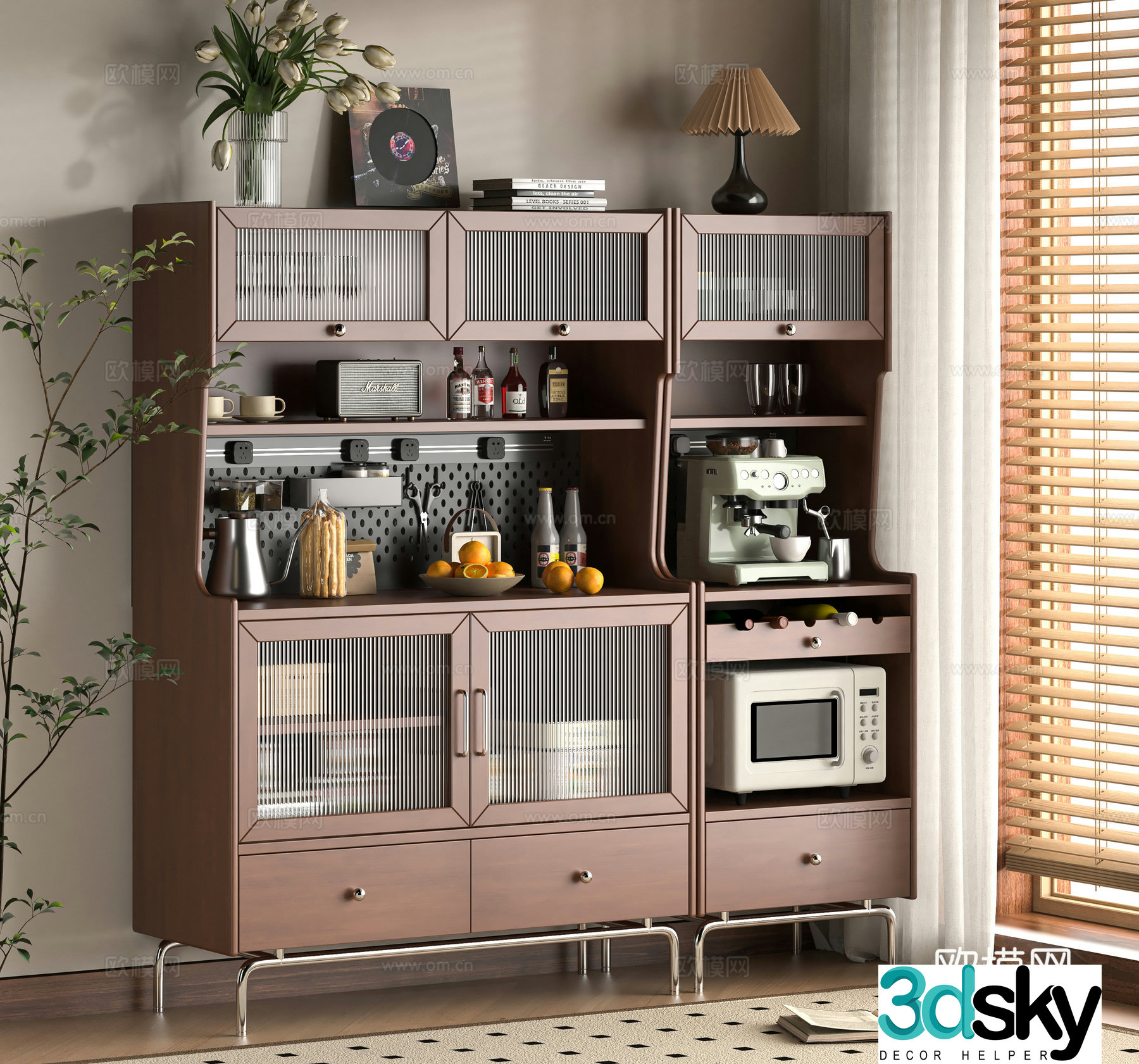 Modern sideboard 3D model