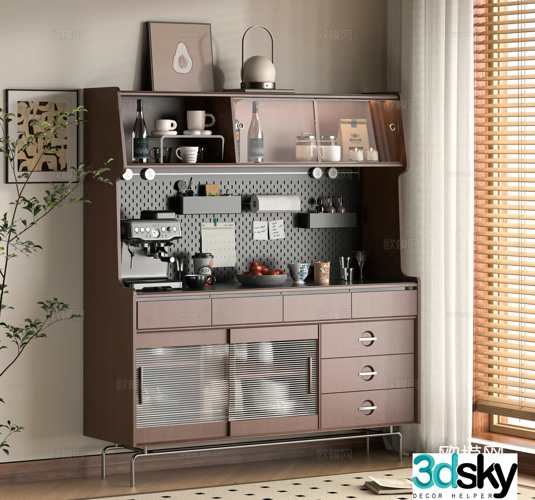 Modern sideboard 3D model