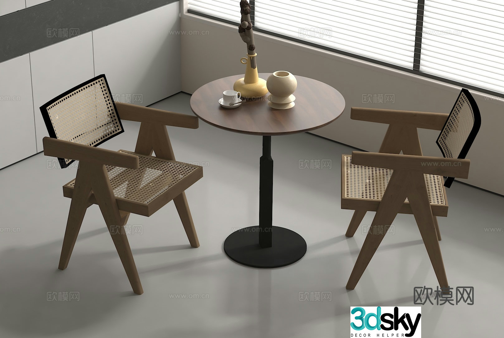 Leisure table and chairs negotiation table and chairs coffee table and chair 3d model