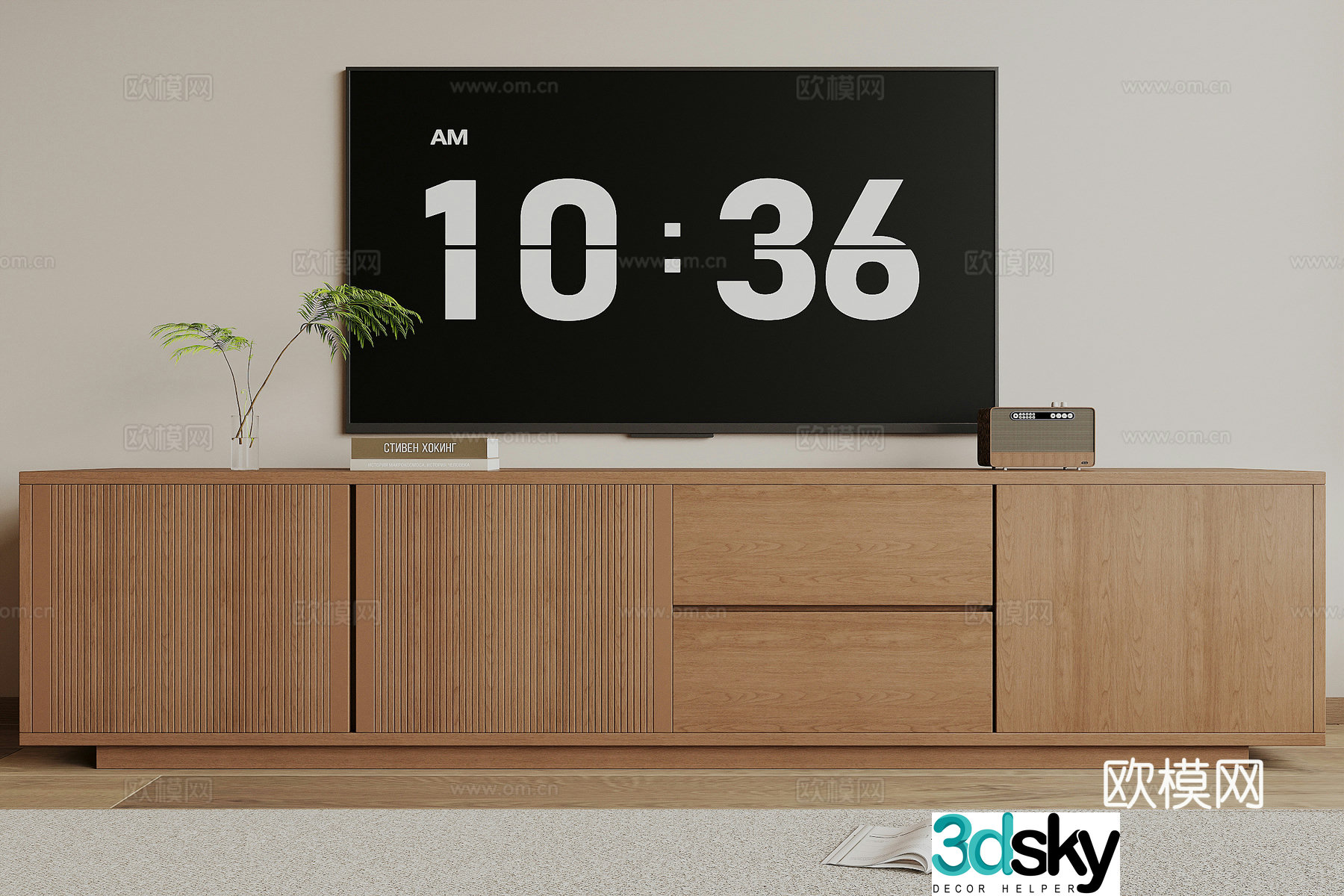Modern TV cabinet 3d model