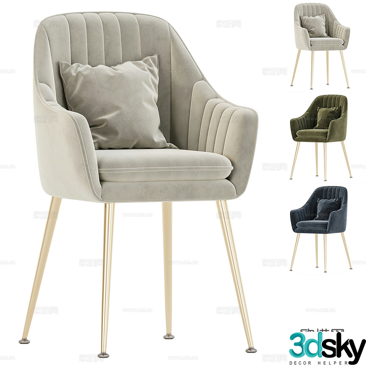 Dining chair 3d model
