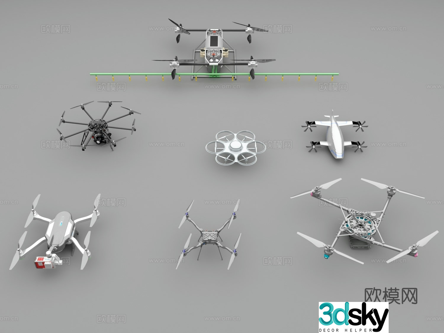 Drone small drone DJI drone mini drone military drone 3d model