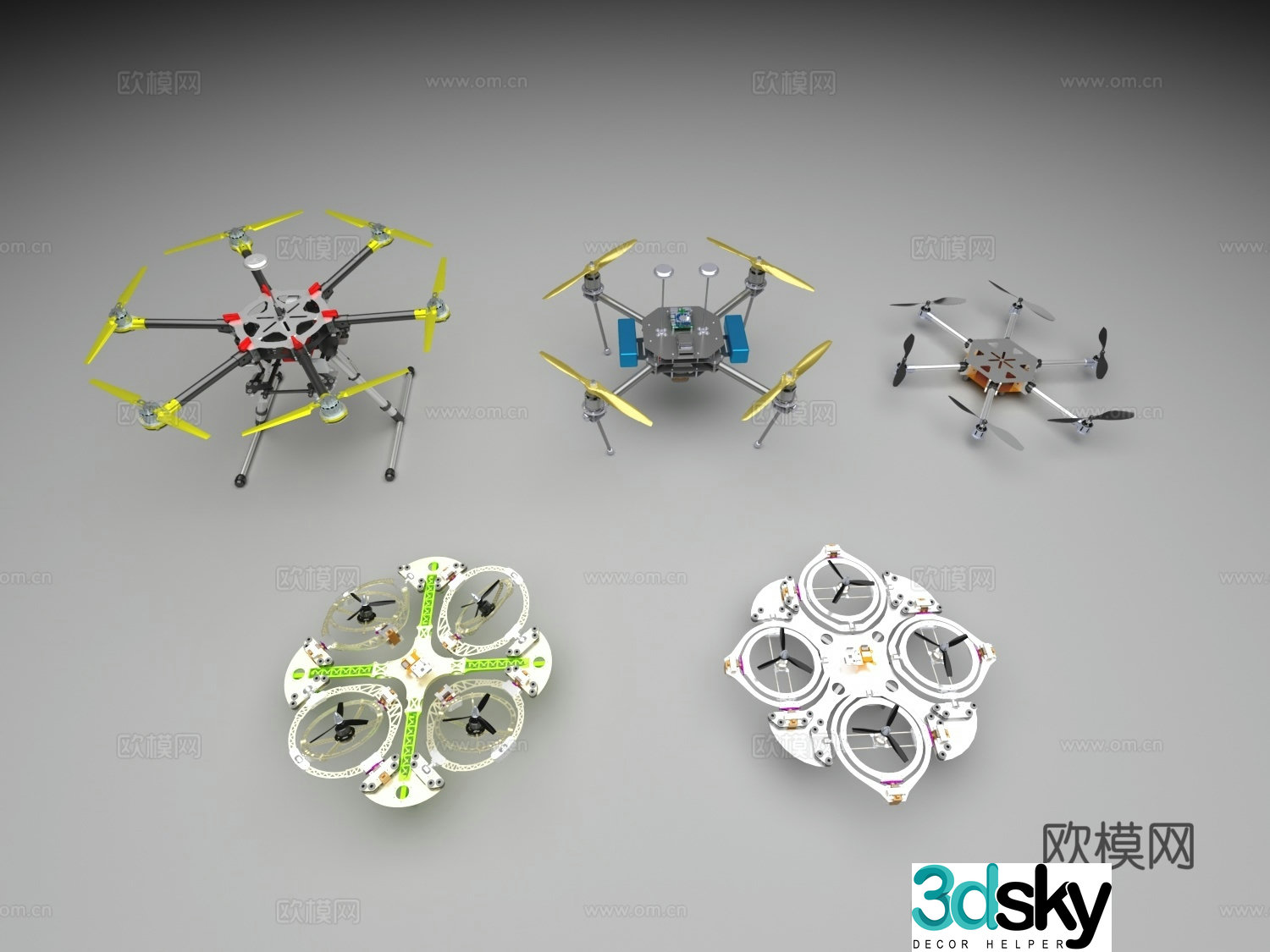 Drone DJI Drone Mini Drone Military Drone Transport Drone 3d model