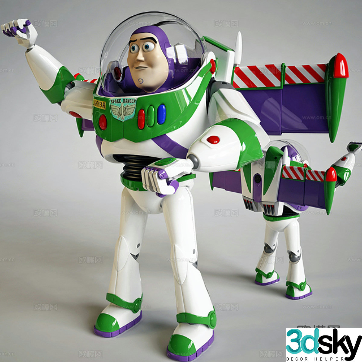 Buss Light Year Trendy Toy Ornaments 3D Model