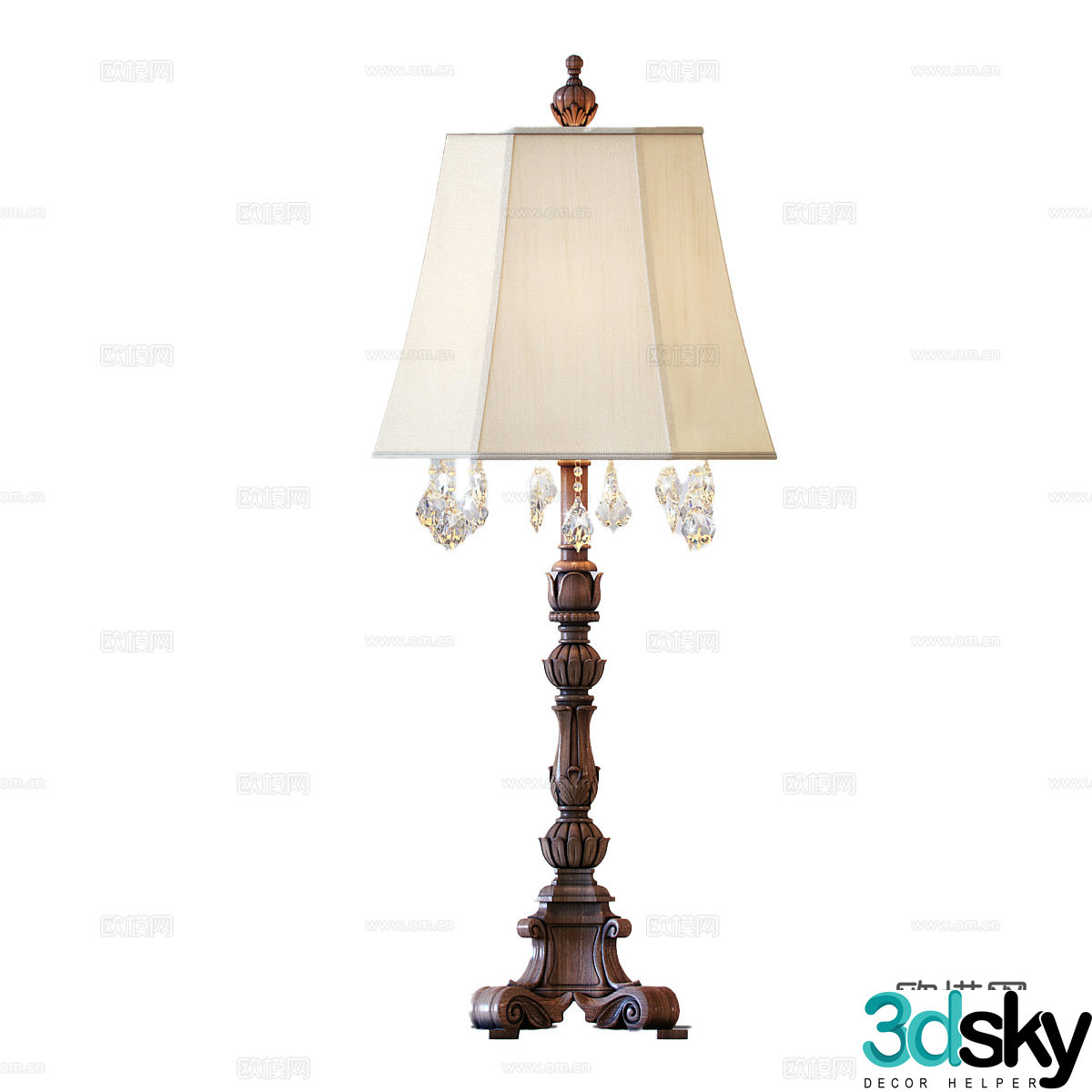 American table lamps simple European table lamps European table lamps retro table lamps classical table lamps decorative table lamps 3D model