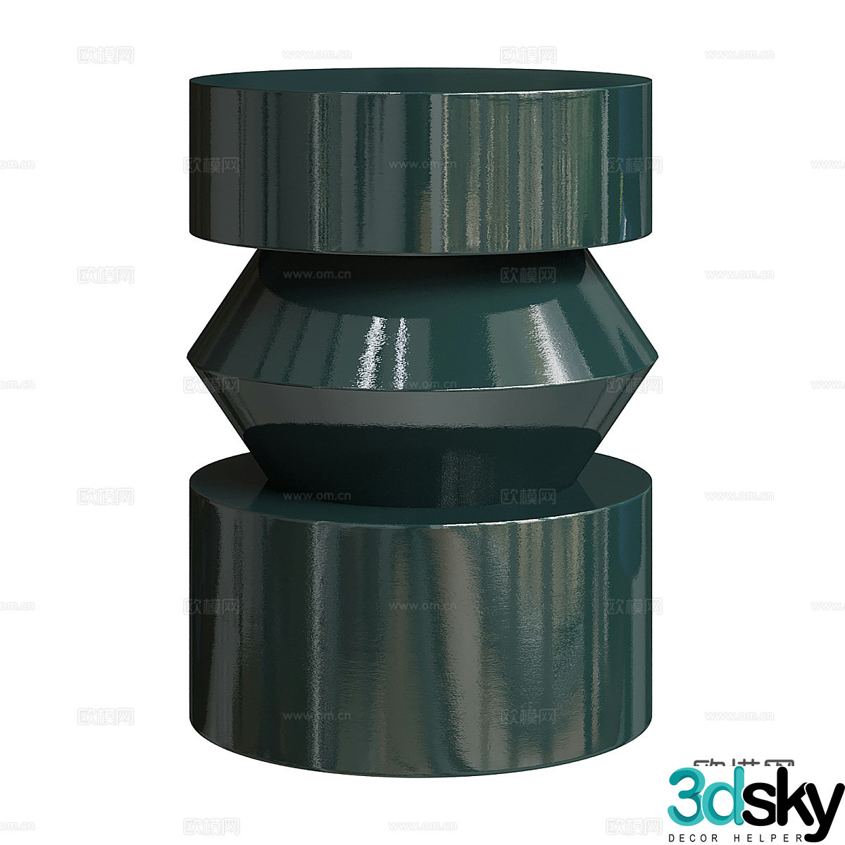 Round side table round side table shape side table retro side table classic side table simple European side table sofa 3D model