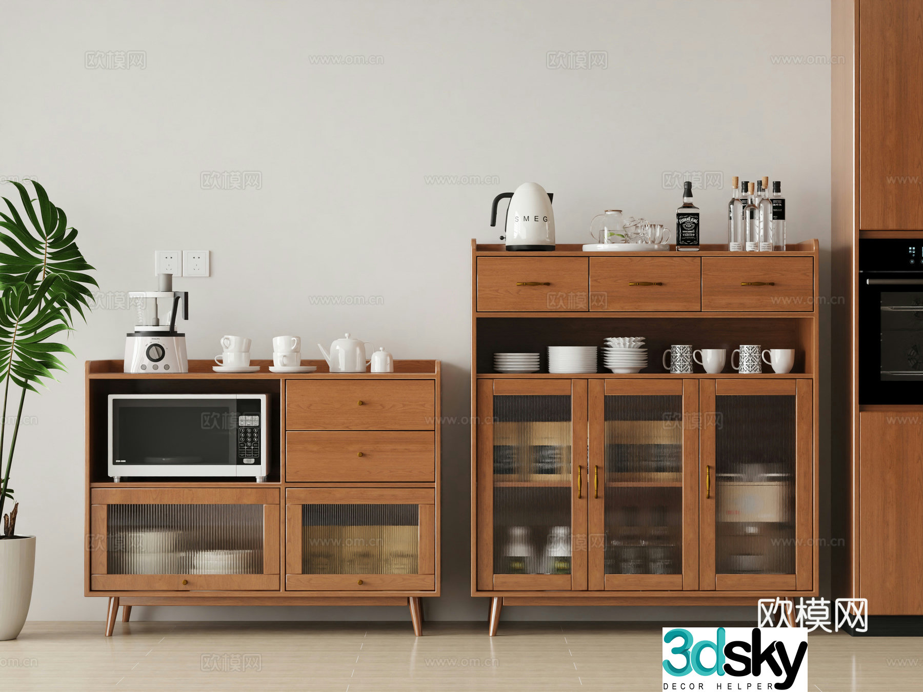 Nordic sideboard 3D model