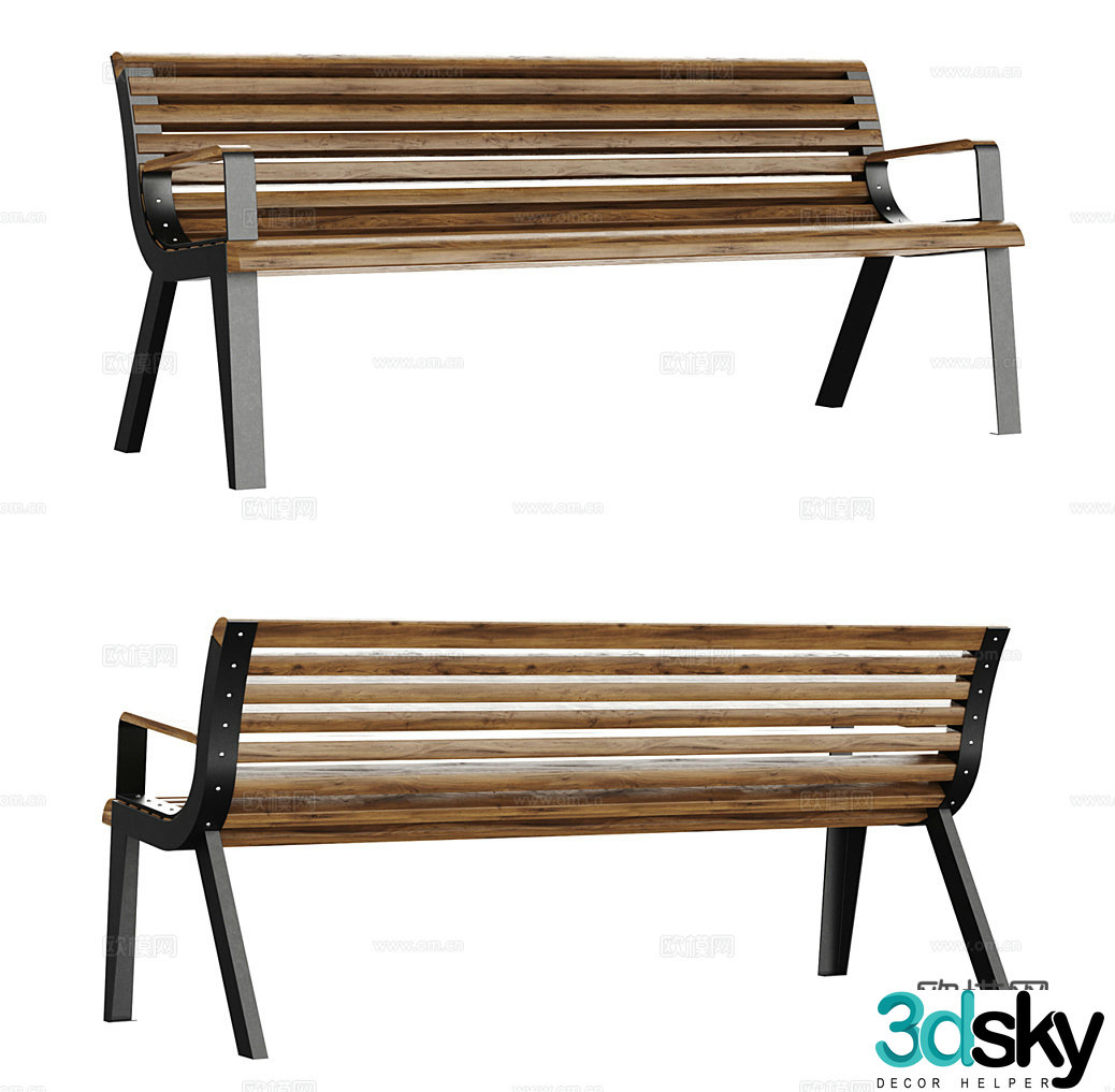 Outdoor chairs Outdoor chairs Garden chairs Beach chairs B&B casual chairs Simple 3D model