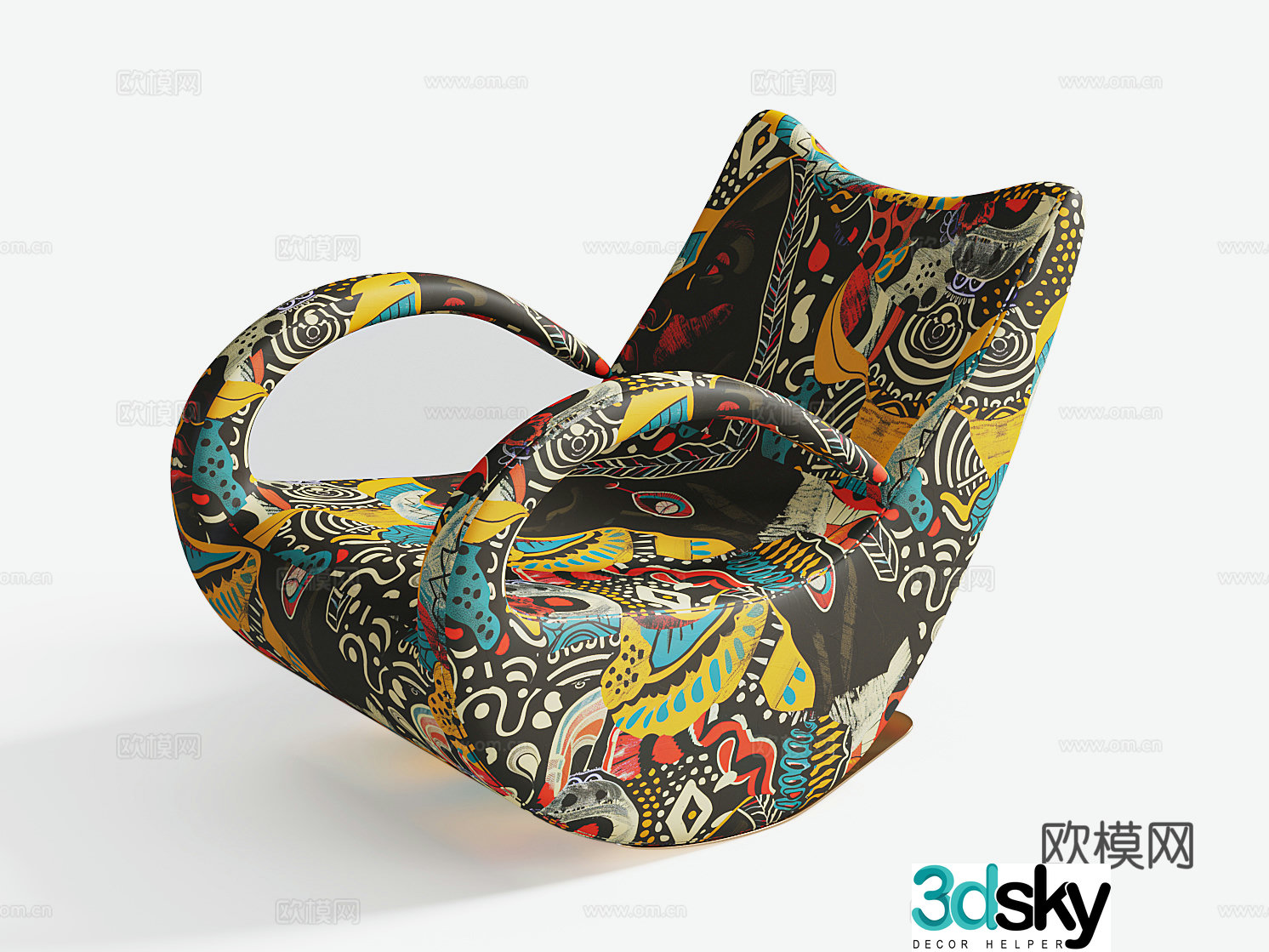 Modern leisure chair 3d model