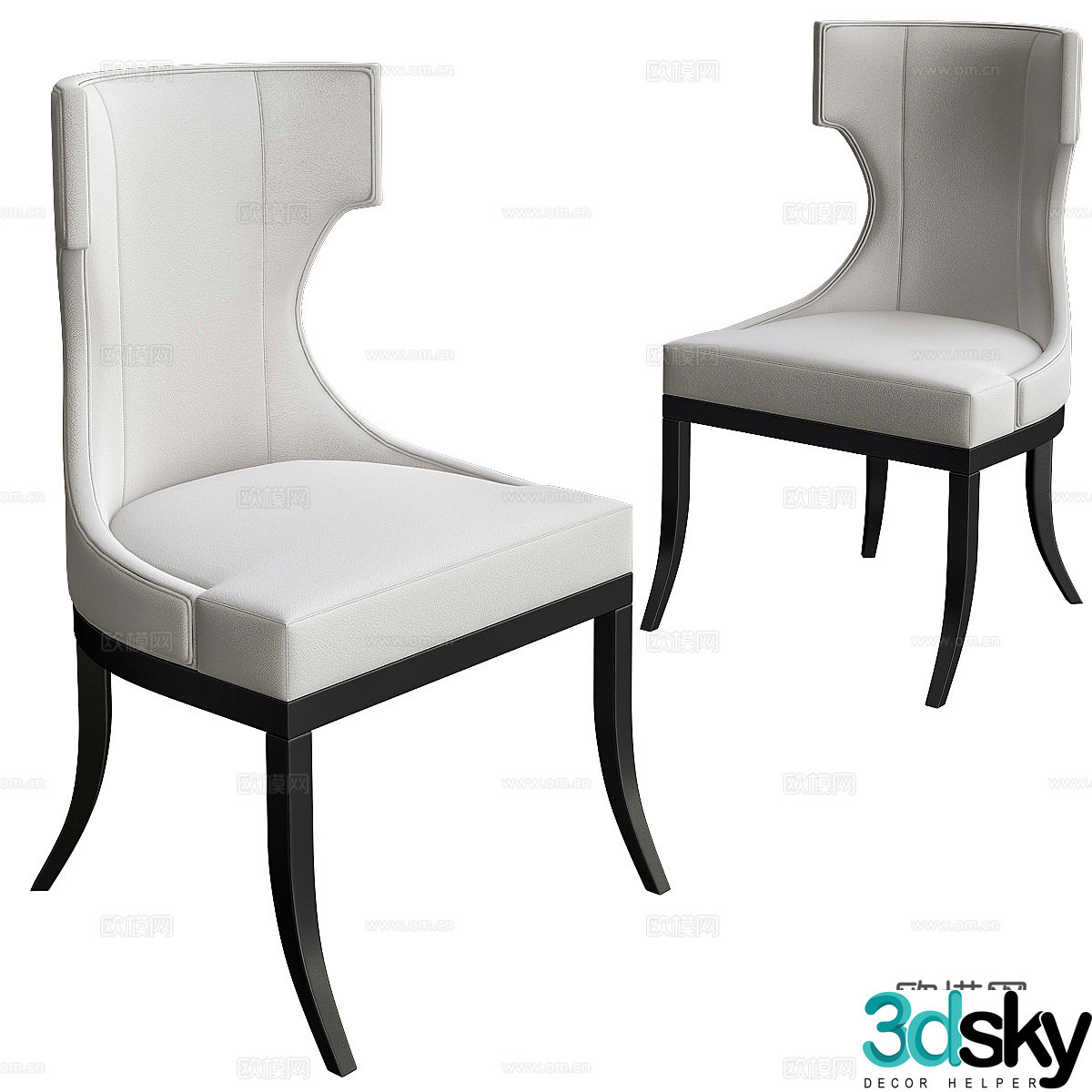 American dining chair Fabric dining chair Classical dining chair Retro dining chair Flower chair Fabric single chair Casual 3D model
