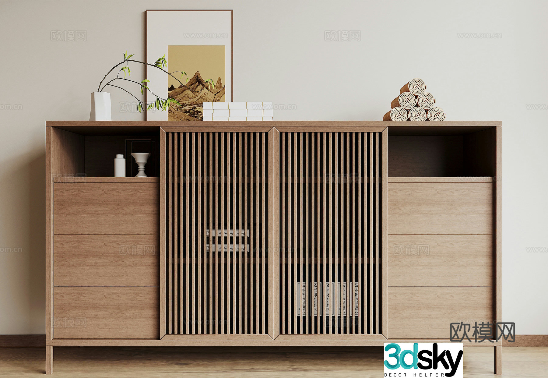 New Chinese tea cabinet 3D model