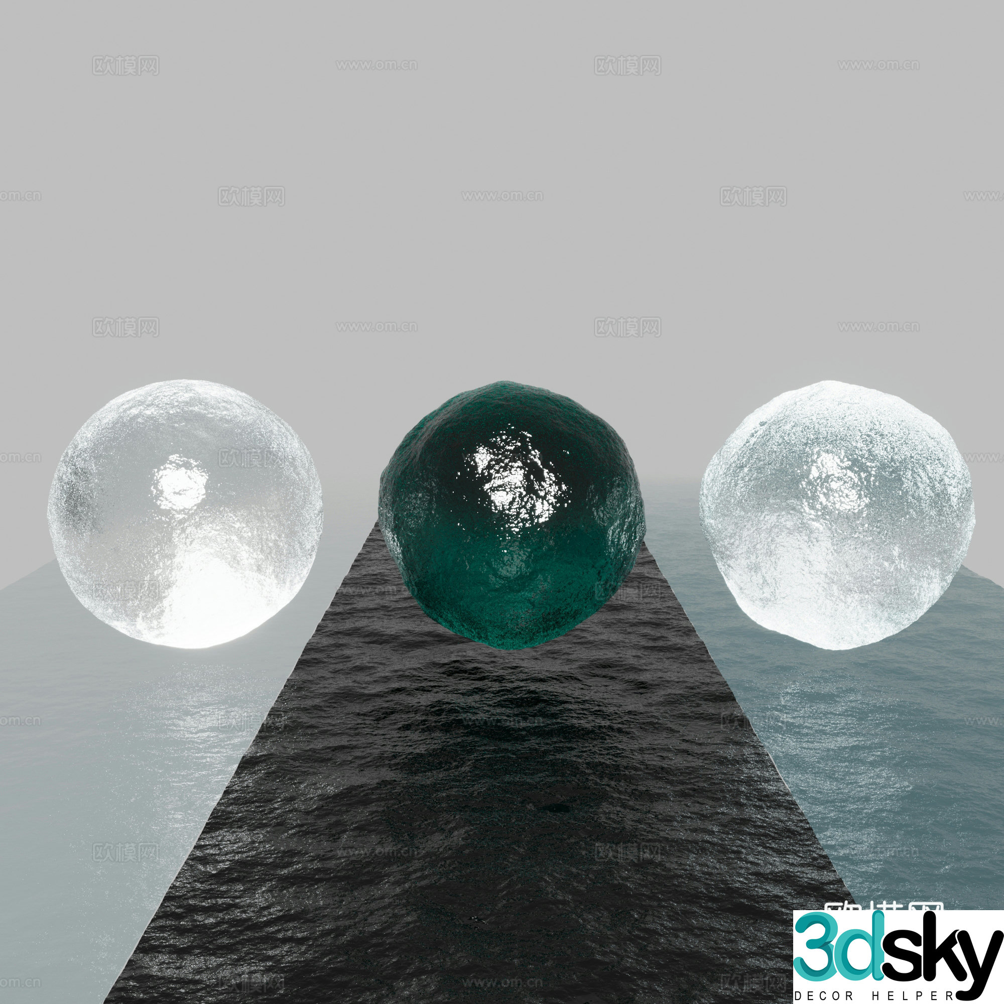 Sea water swimming pool water 3d model
